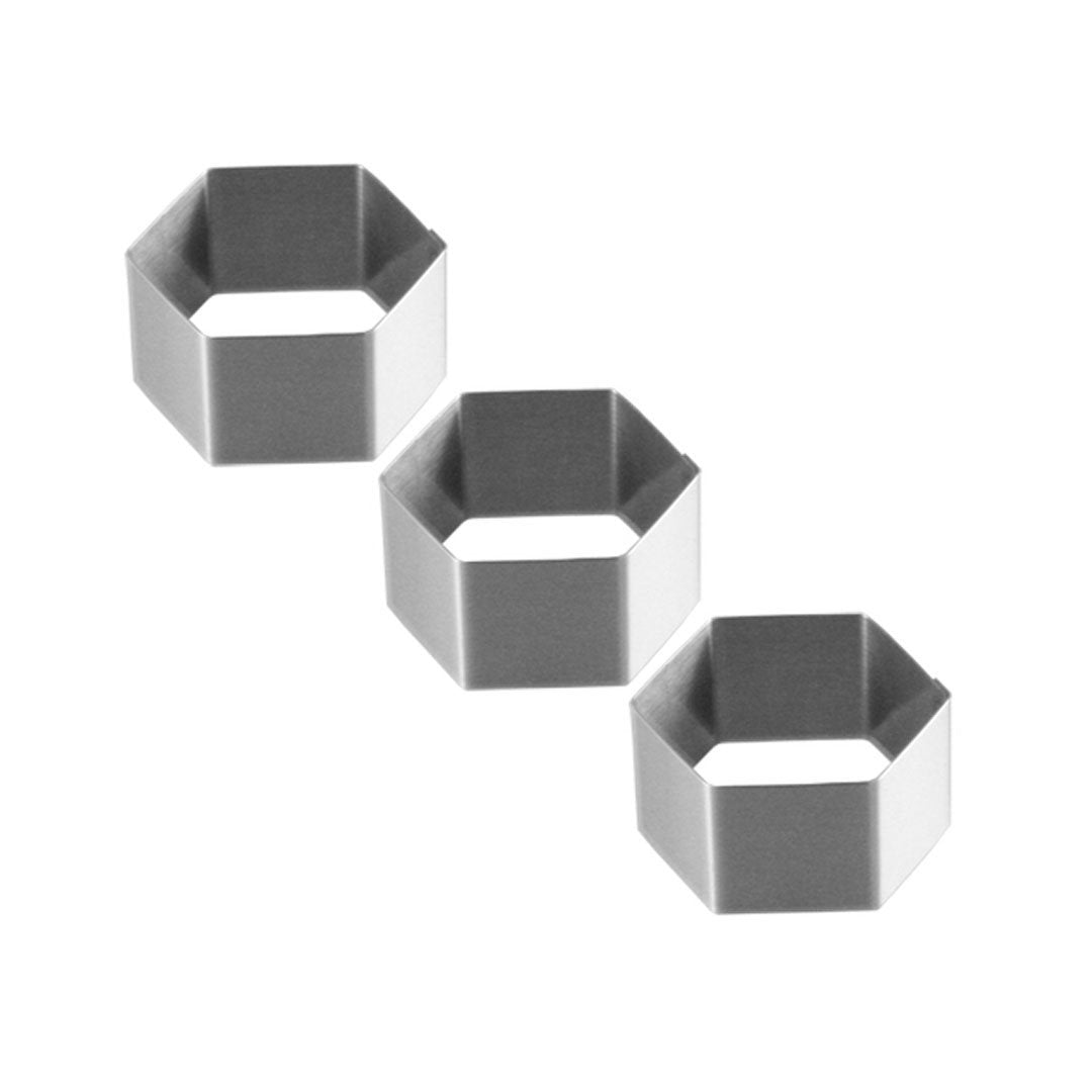 2 3/8 Inch (60mm) Hexagon Silicone Mousse & Entremets Molds - Professional Baking Tools for Desserts, Cakes, and Pastries - Perfect for Home Chefs and Commercial Kitchens