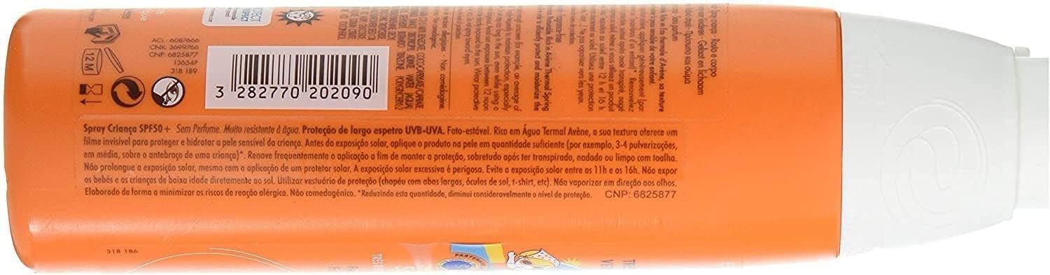 Pierrefabre Avène Sunscreen SPF 50+ for Face and Body, 210g – Water-Resistant, Fragrance-Free, Sensitive Skin Protection for Outdoor Activities & Beach Days