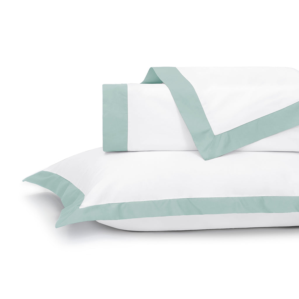 Seafoam Green Linden Duvet Cover Set - Soft & Breathable 100% Cotton Bedding - Perfect for Master Bedroom, Guest Room & Coastal Decor