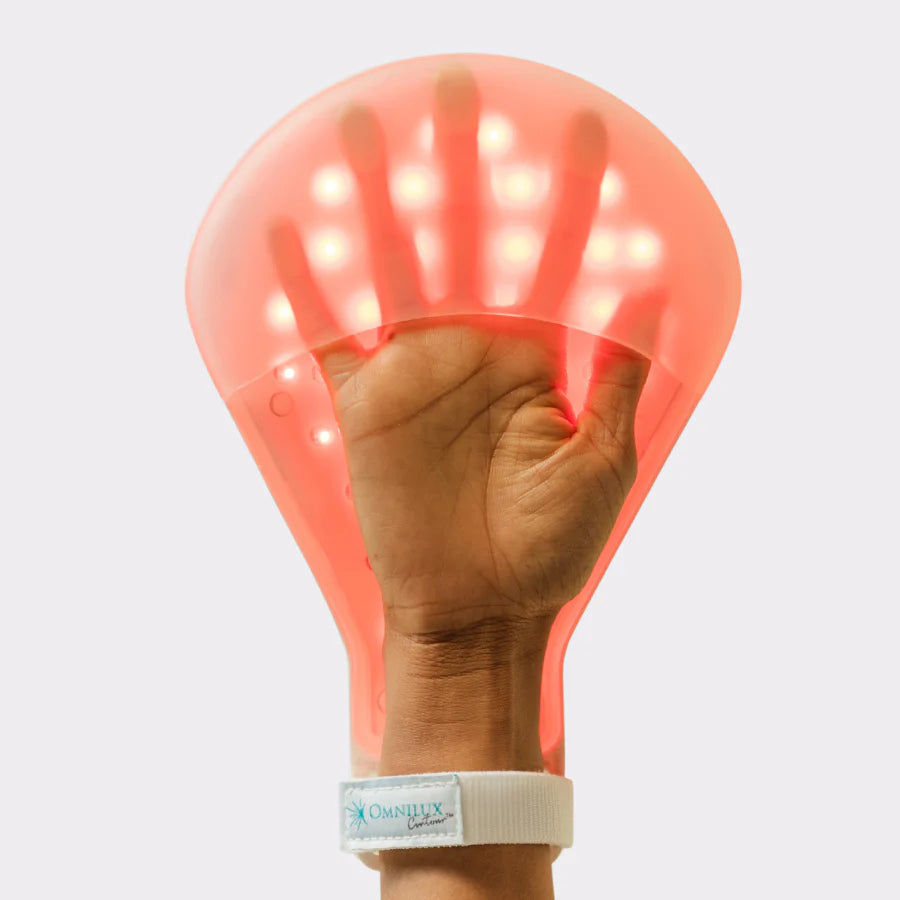 Omnilux Contour GLOVE - FDA Approved LED Light Therapy Gloves for Skin Rejuvenation & Pain Relief | At-Home Anti-Aging & Hand Care Treatment