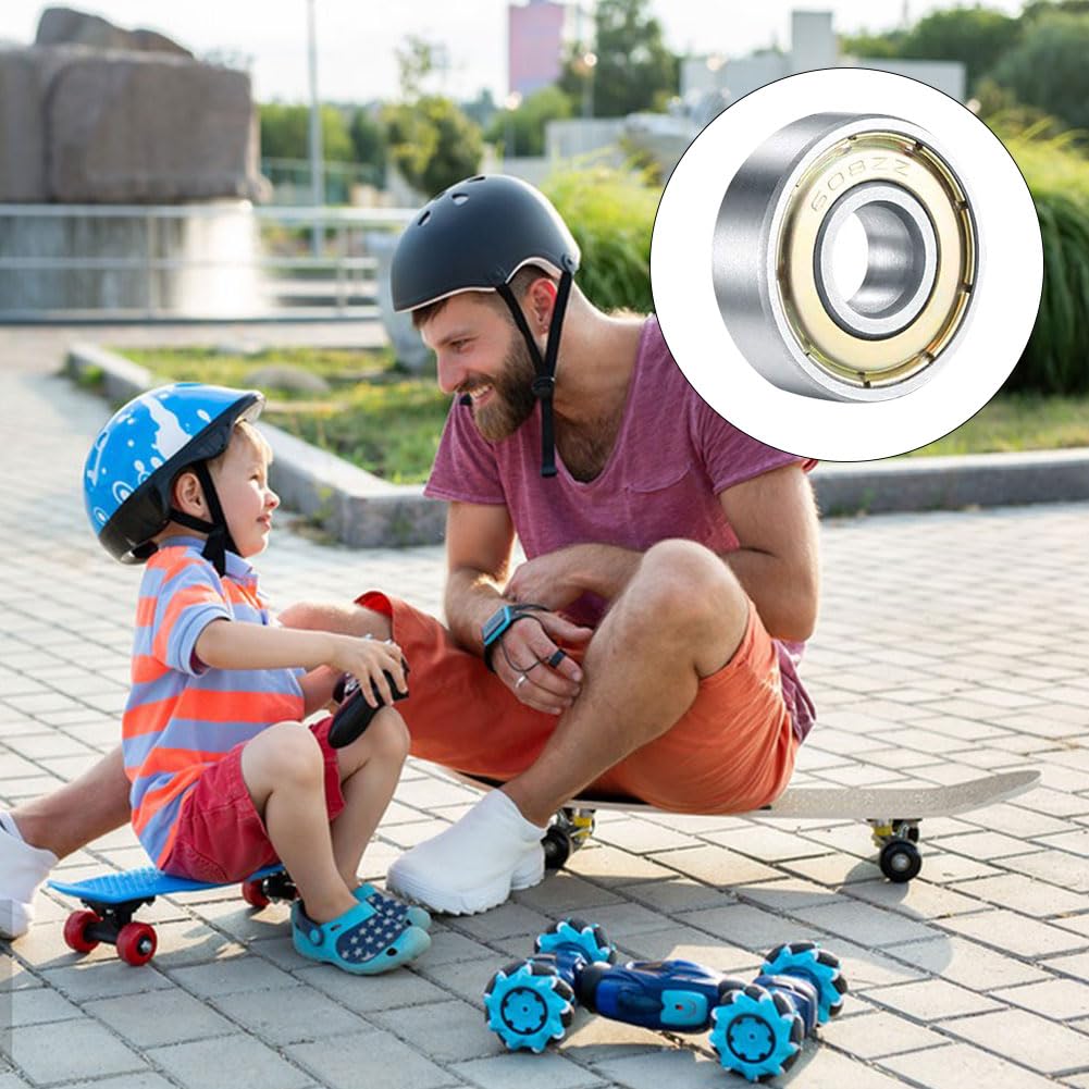 20 Pack 608 ZZ Ball Bearings 8x22x7mm - High Speed Precision Bearings for Skateboards, Scooters, Inline Skates & Rollerblades - Smooth Ride & Long Lasting Performance