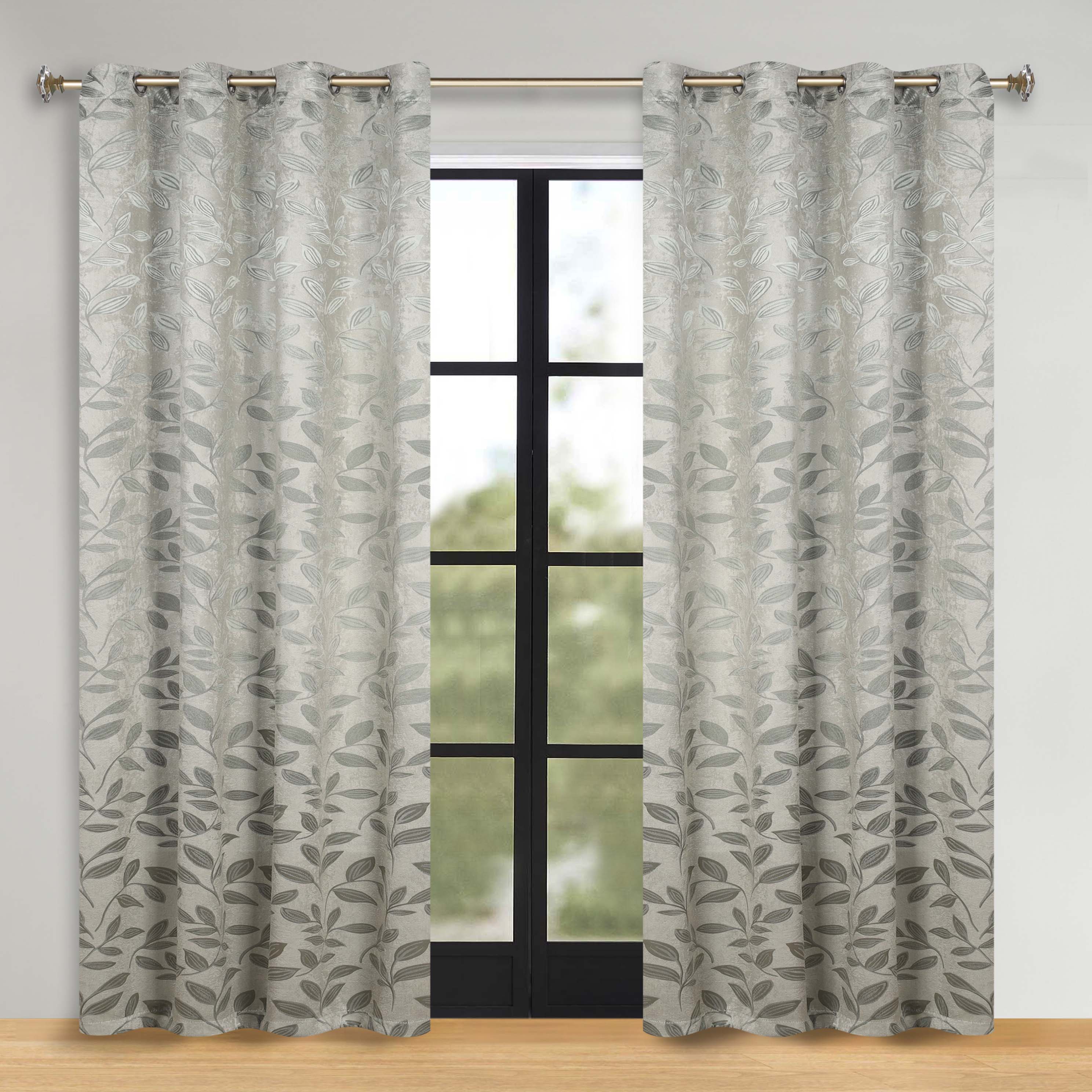 Machine Washable Blackout Curtains for Bedroom - Set of 2 Panels, Thermal Insulated Room Darkening Drapes for Nursery, Living Room & Home Theater