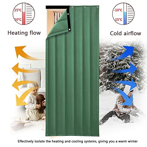 Soundproof Curtains for Door & Window - Blackout Noise Cancelling Thermal Insulated Drapes | Thick Cotton Door Panels & Windproof Waterproof Blanket for Home, Bedroom, Office | Easy to Install for Privacy, Noise Reduction & Temperature Control