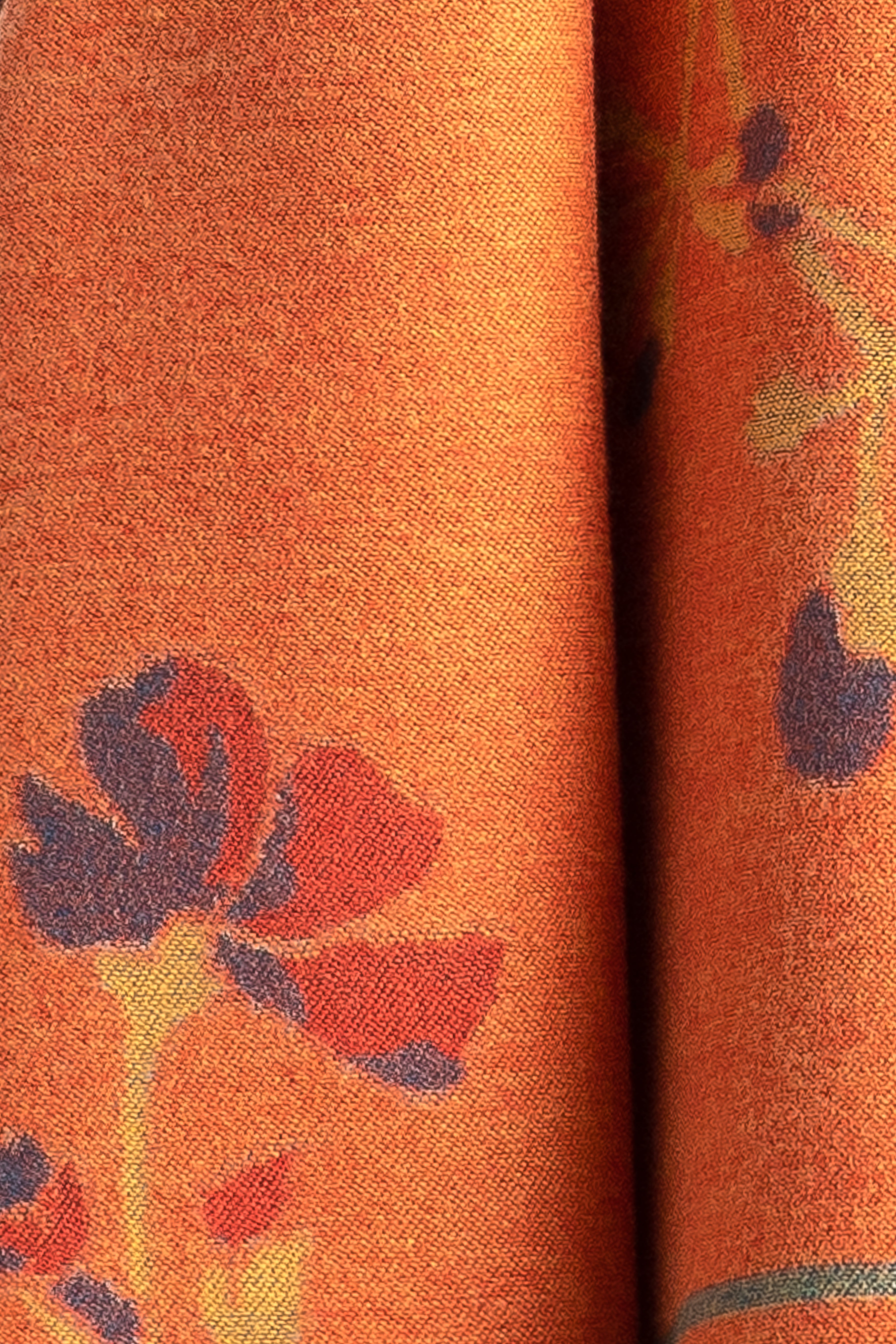 Two Tone Floral Reversible Scarf - Lightweight Womens Fashion Shawl Wrap for Spring & Fall - Perfect for Office, Travel and Casual Outfits
