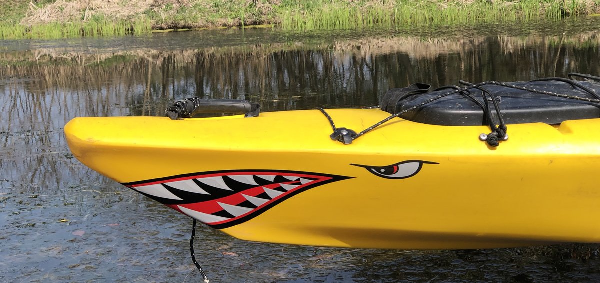 Shark Teeth Decals - 14.8 x 5.0 Inches Reflective Vinyl Stickers for Fishing Boats, Canoes, Trucks & Kayaks - Durable Waterproof Accessories for Outdoor Adventures & Marine Safety