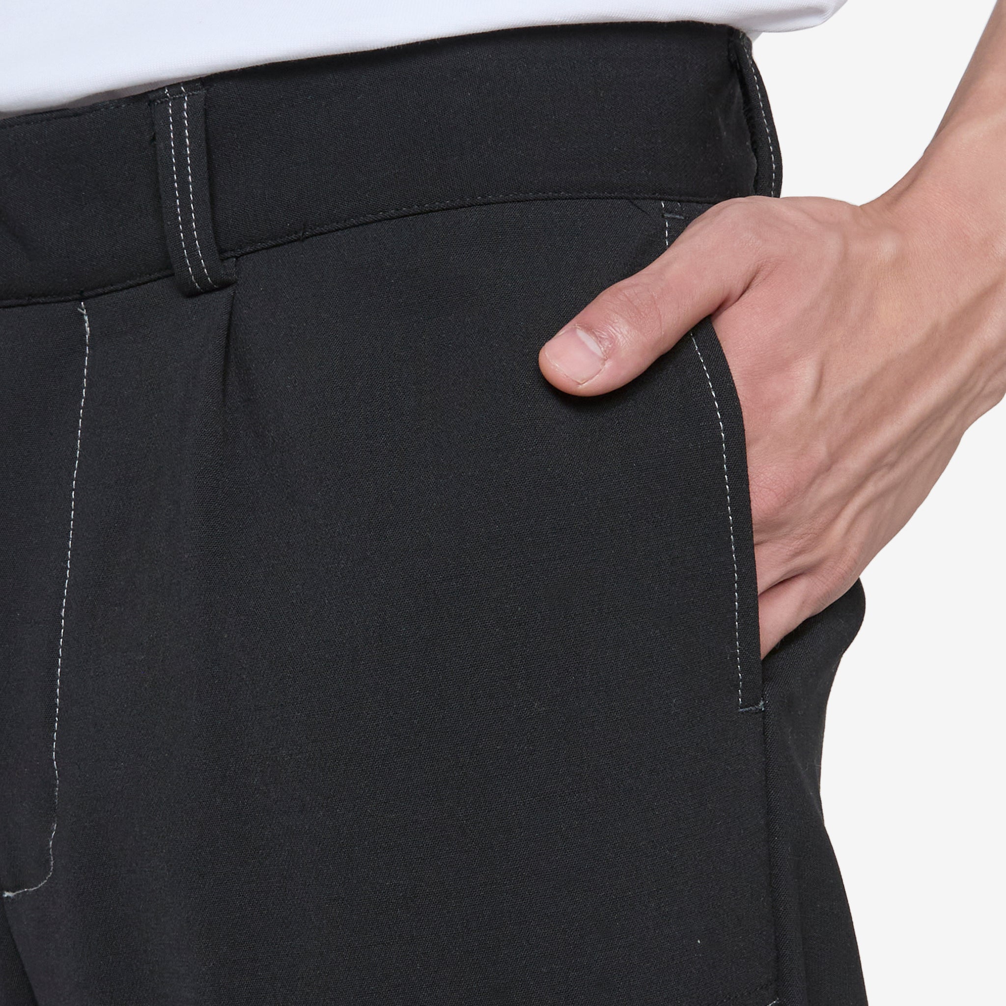Emery Pant for Women - Stretch Black Multi-Pattern Yoga Pants - Perfect for Workout, Lounge & Travel