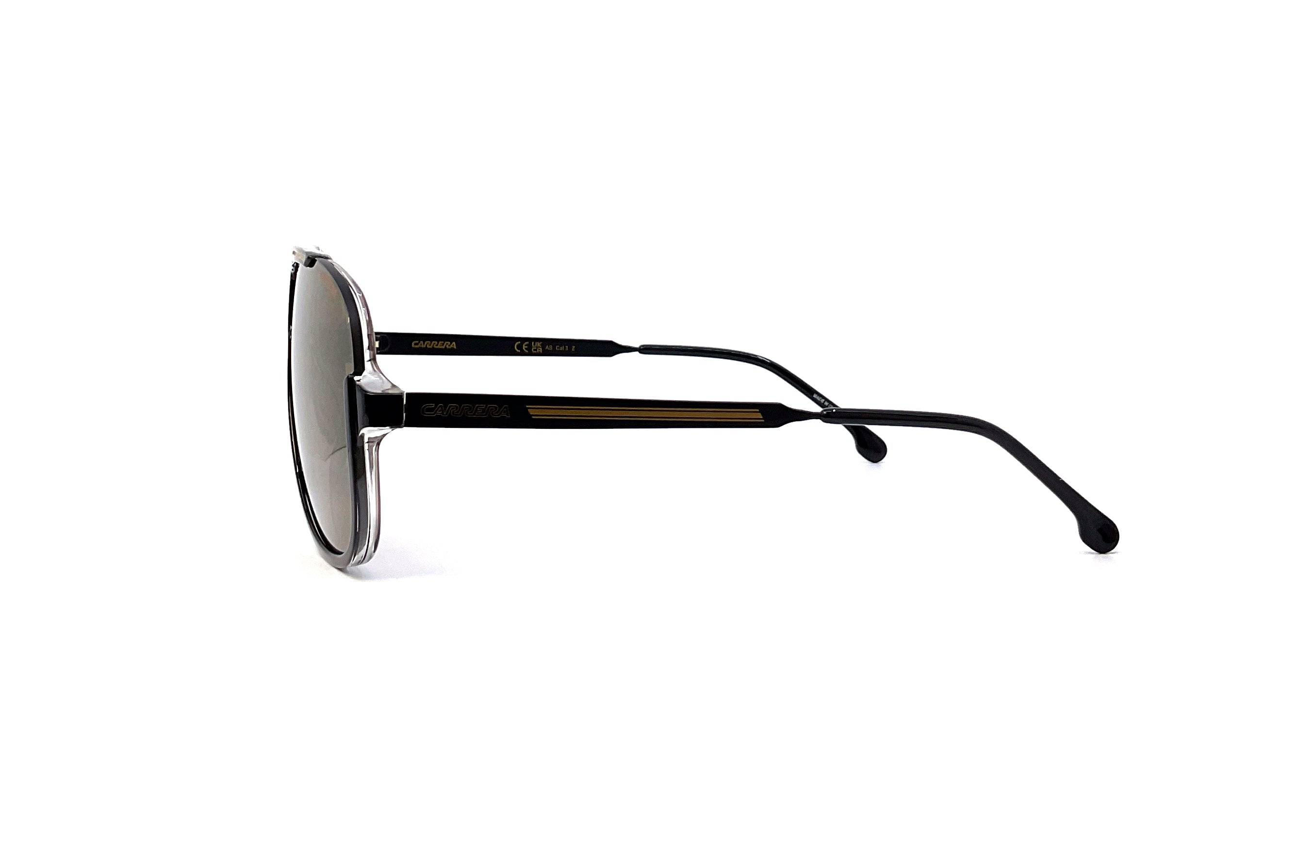 Carrera 1059/S Sunglasses - Black Aviator Style for Men & Women - UV Protection, Polarized Lenses - Perfect for Driving, Outdoor Sports & Fashion