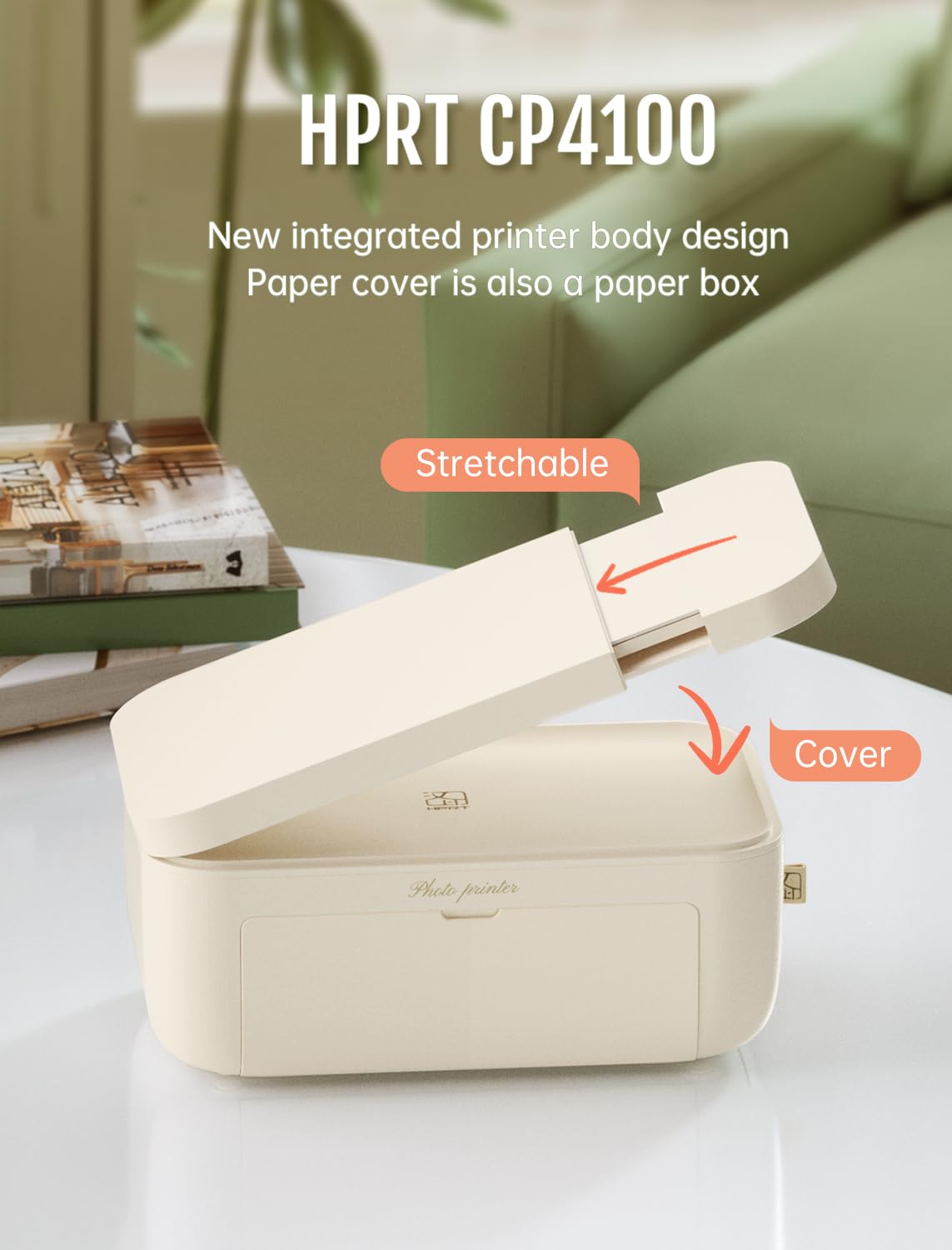 HPRT 4x6 Wireless Photo Printer with 20 Sheets & 1 Ribbon - Wi-Fi Instant Picture Printer for iPhone, Android Smartphones | Thermal Dye-Sublimation Technology | AR Video Printing | Portable Home Photo Printer for Parties, Travel & Scrapbooking