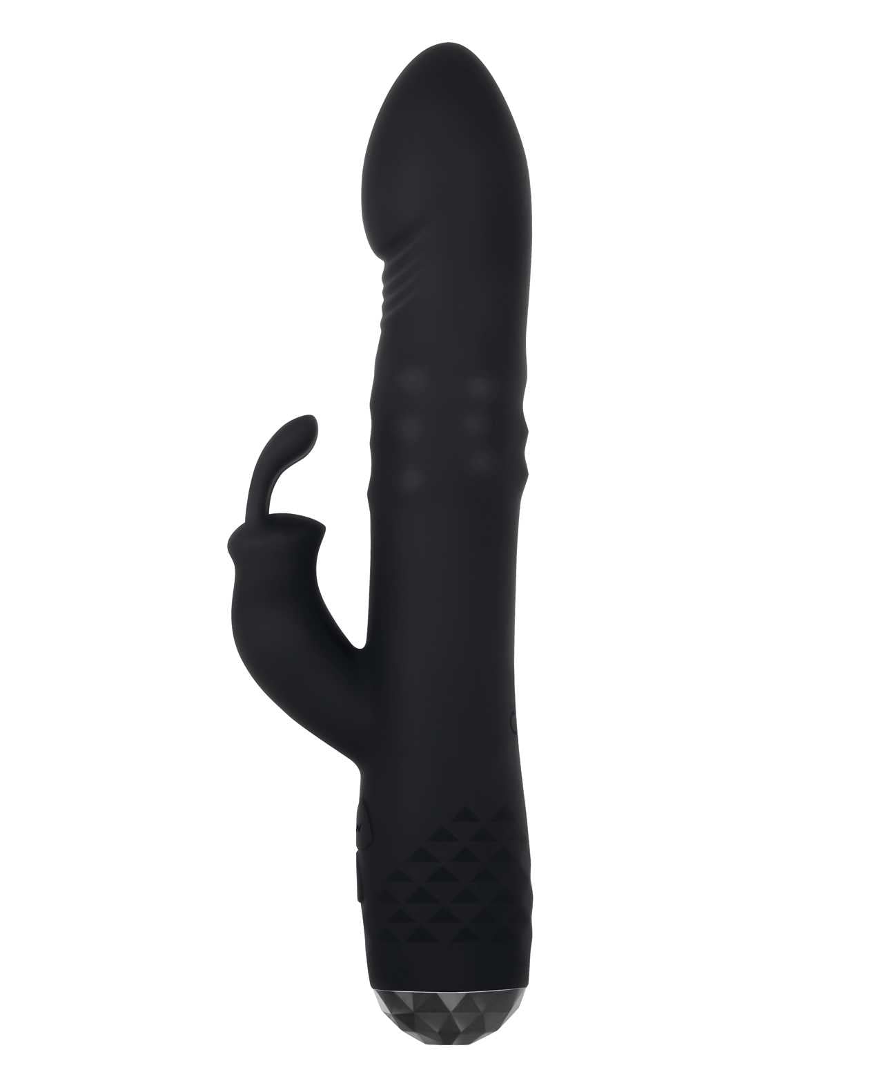 Bodacious Bunny Rechargeable Silicone Rabbit Vibrator - Black | Powerful Dual Stimulation for Women | Perfect for Couples Play & Solo Pleasure