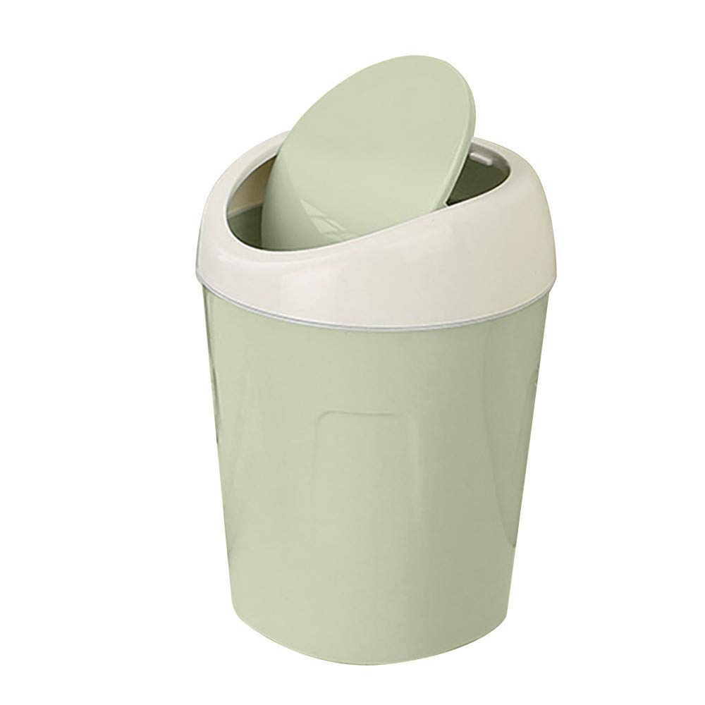 LOKODO Mini Covered Trash Can - Creative Small Desktop Garbage Bin for Kitchen, Living Room, Office | Perfect for Home, Office & Dorm Waste Disposal