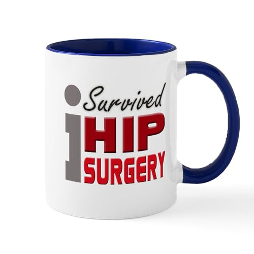 White/Navy Inside - Hip Surgery Survivor Mug