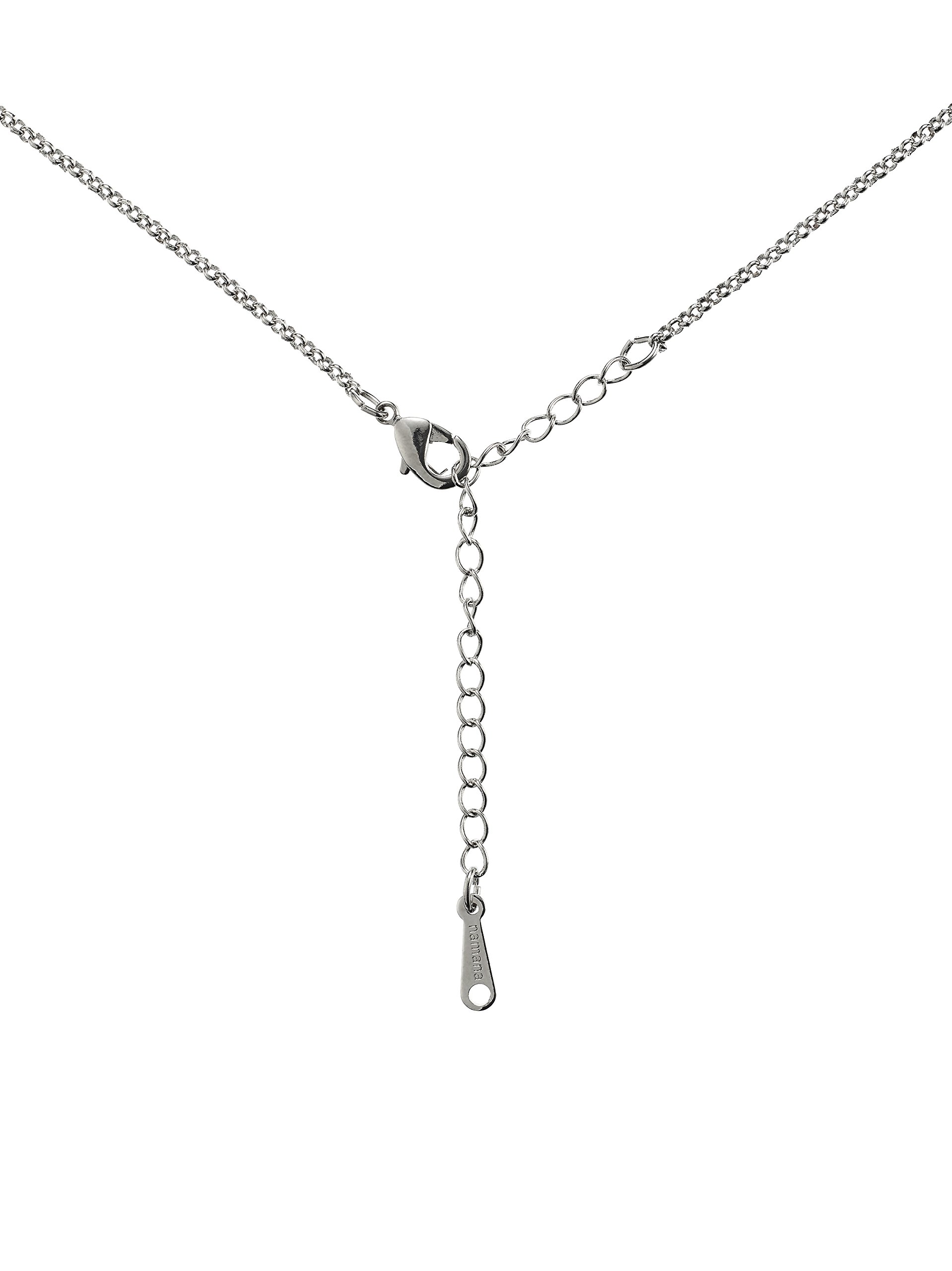 Namana Teardrop Pendant Necklace for Women - Pear Shaped Gemstone Jewelry with Gift Box | Elegant Dainty Necklace for Date Night, Wedding & Special Occasions