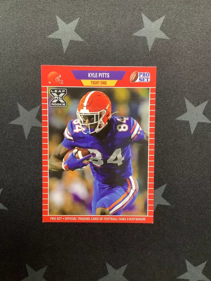 2021 Kyle Pitts Leaf Pro Set Football Rookie Card - Photo Variation PS16 - Collectible Sports Memorabilia for NFL Fans & Card Collectors - Perfect for Display, Trading, and Investment