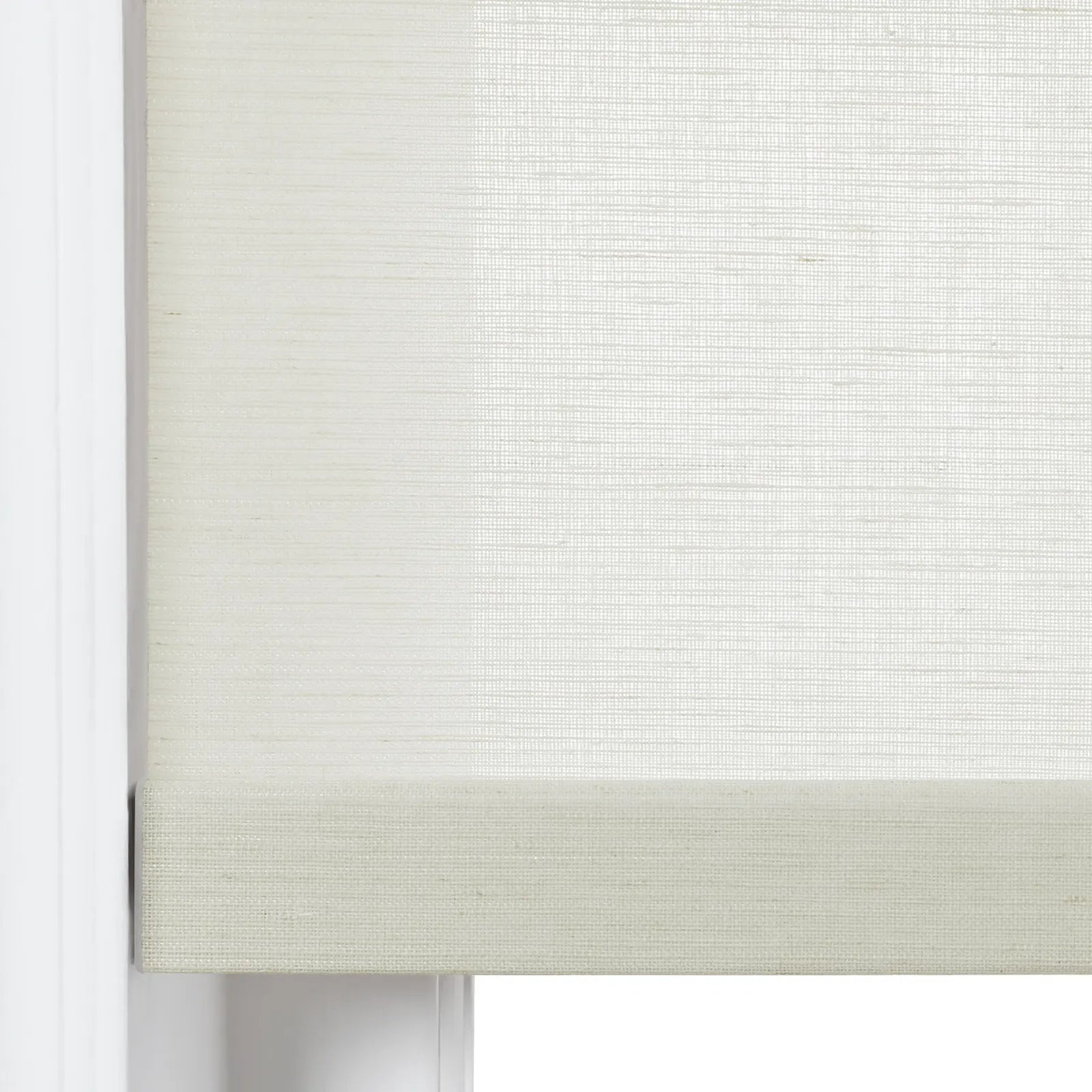 Rae Natural Jute Woven Wood Roller Shades Cordless - Eco-Friendly Window Coverings for Living Room, Bedroom & Home Decor