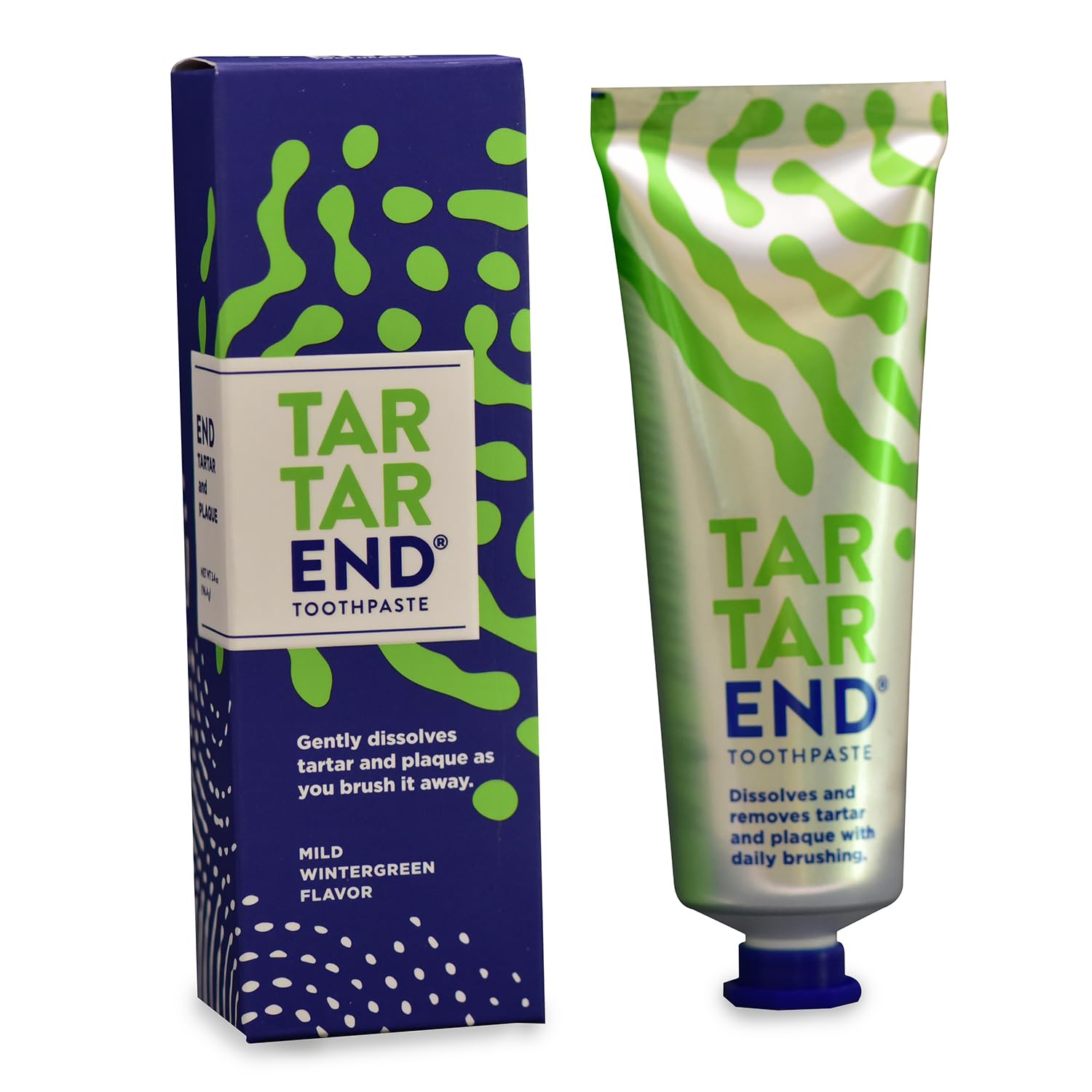 Best Tartar Control Toothpaste for Plaque Removal - 3.4 oz Wintergreen Flavor Dental Care for Fresh Breath & Healthy Teeth - Perfect for Daily Oral Hygiene at Home or Travel