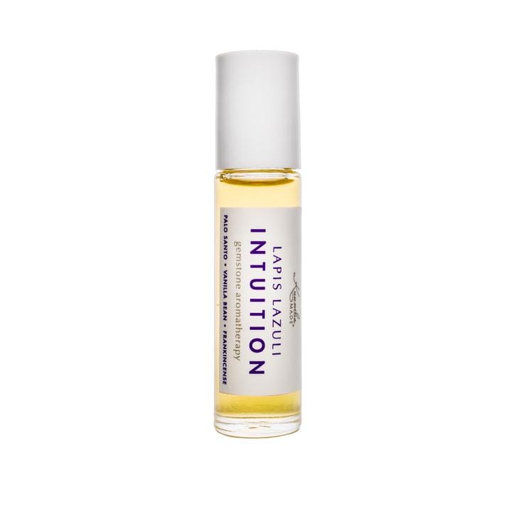 Lapis Lazuli Essential Oil Roll On for Aromatherapy & Stress Relief - Natural Gemstone Intuition Enhancer for Meditation, Yoga & Relaxation