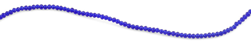 3mm Dark Blue Faceted Rondelle Glass Beads for Jewelry Making, DIY Crafts, Bracelets & Necklaces - Bulk Wholesale (100pcs) | Perfect for Beading, Scrapbooking & Home Decor