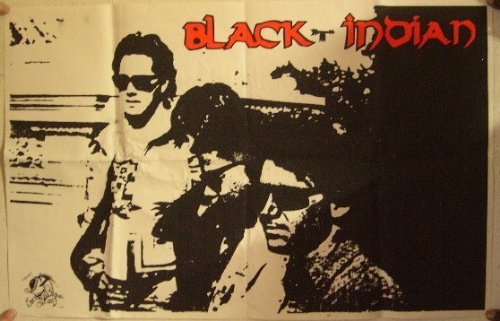 Black Indian Poster Band Shot - Vintage Music Wall Art for Home & Office Decor | Perfect for Living Room, Bedroom, or Studio