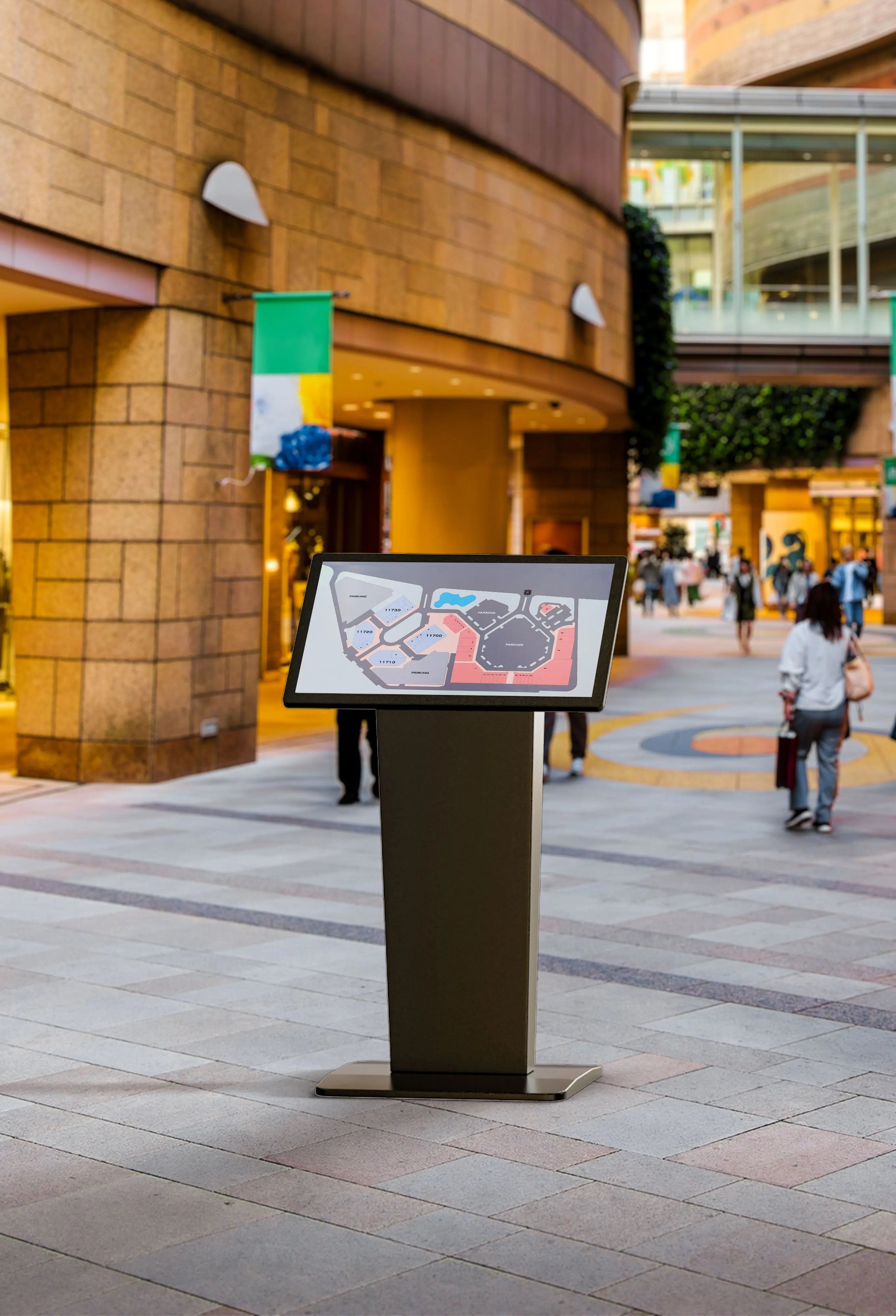 Weatherproof Outdoor Digital Kiosk with Directional Display - Perfect for Shopping Malls, Airports & Public Spaces