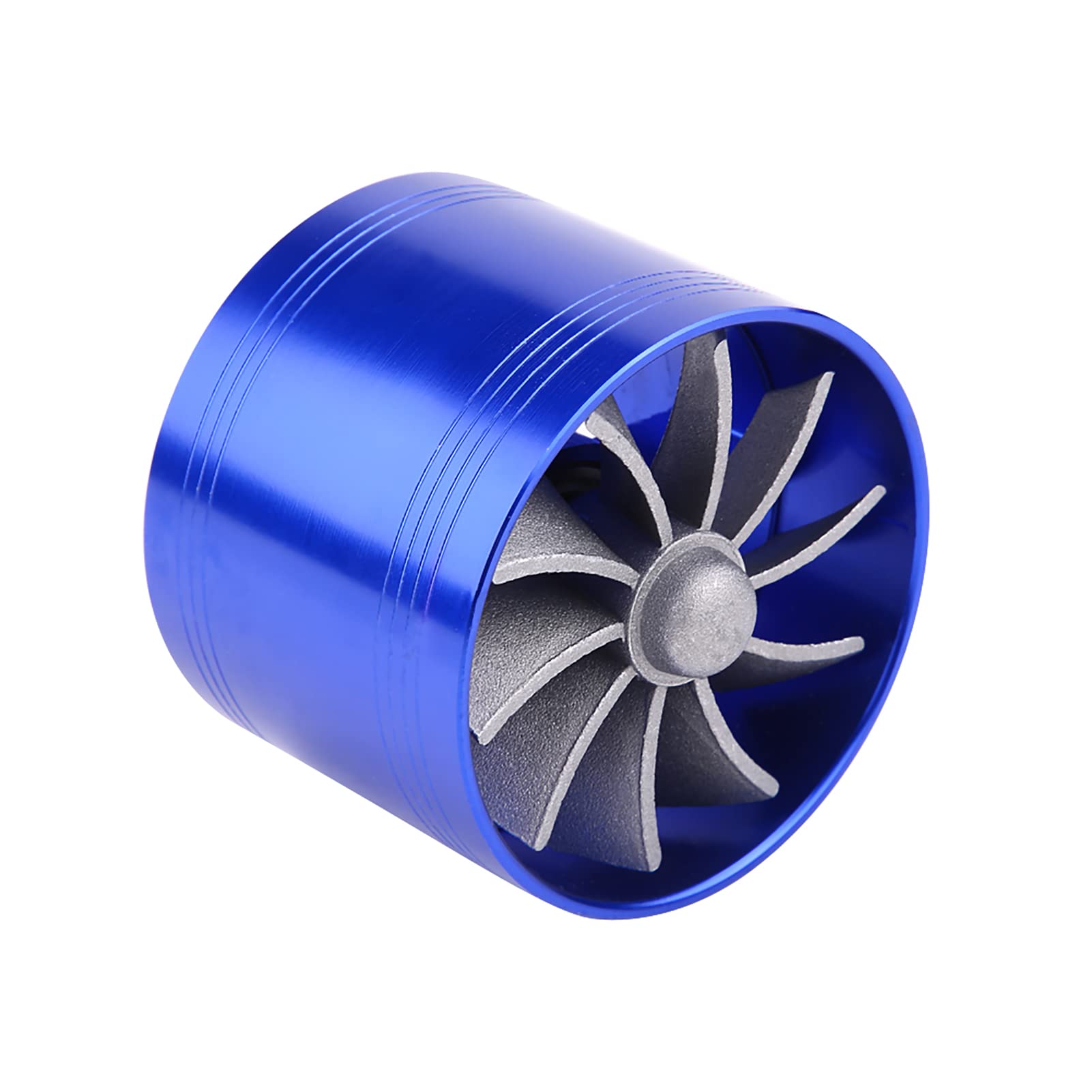 Aluminum Alloy Air Intake Turbonator Super Charger - Boost Vehicle Performance 5-15% Fuel Efficiency (Blue) - Perfect for Car Enthusiasts & Performance Upgrades