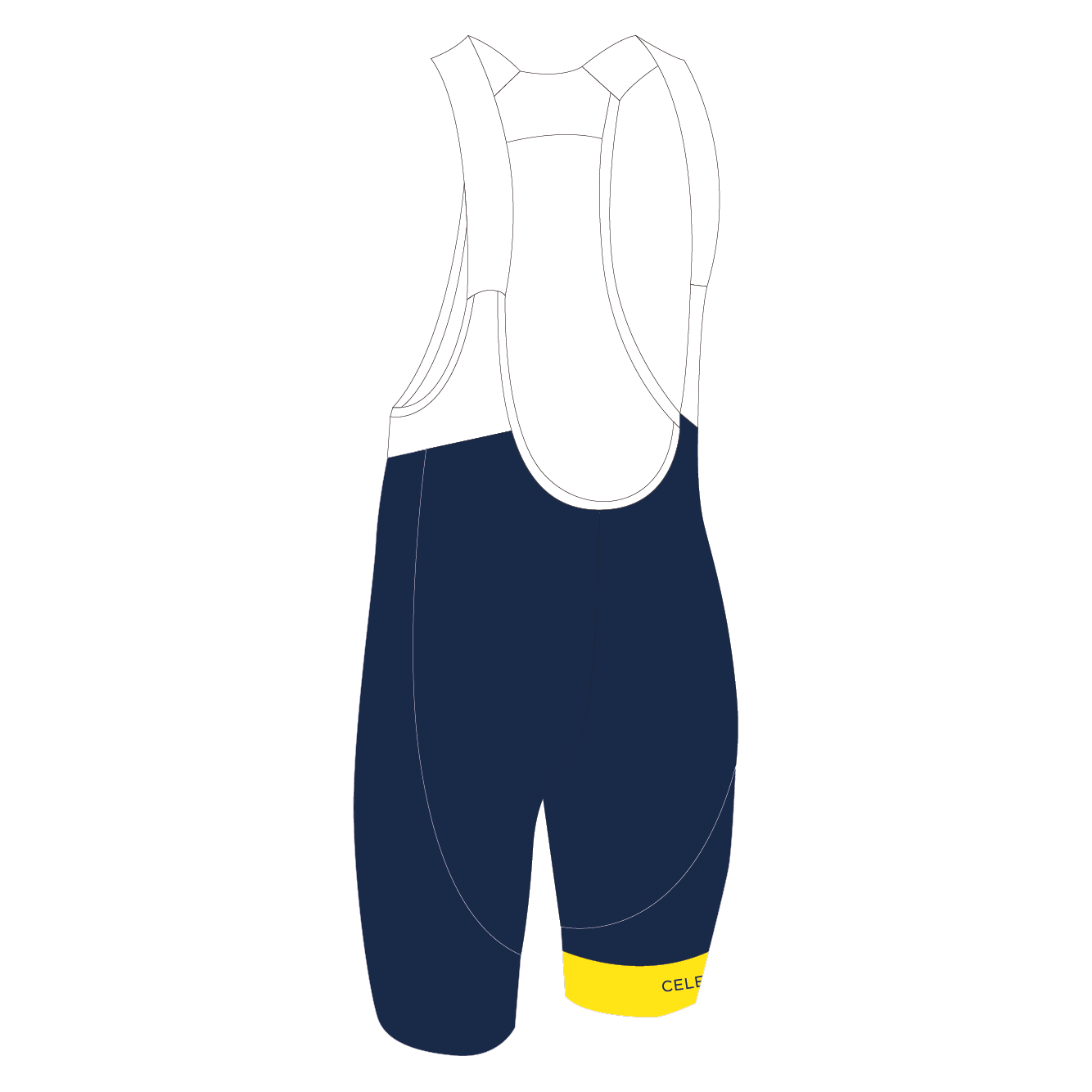 TGA 2024 PRO Cycling Bib Shorts - High Performance Men's Bike Shorts with Padding, Plain Navy - Perfect for Road Biking, Triathlon & Indoor Training