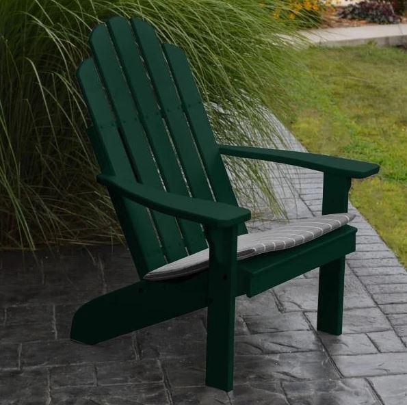 Premium Yellow Pine Kennebunkport Adirondack Chair - Outdoor Patio Furniture for Garden, Deck, Poolside & Backyard Relaxation | Durable & Weather-Resistant Wooden Chair