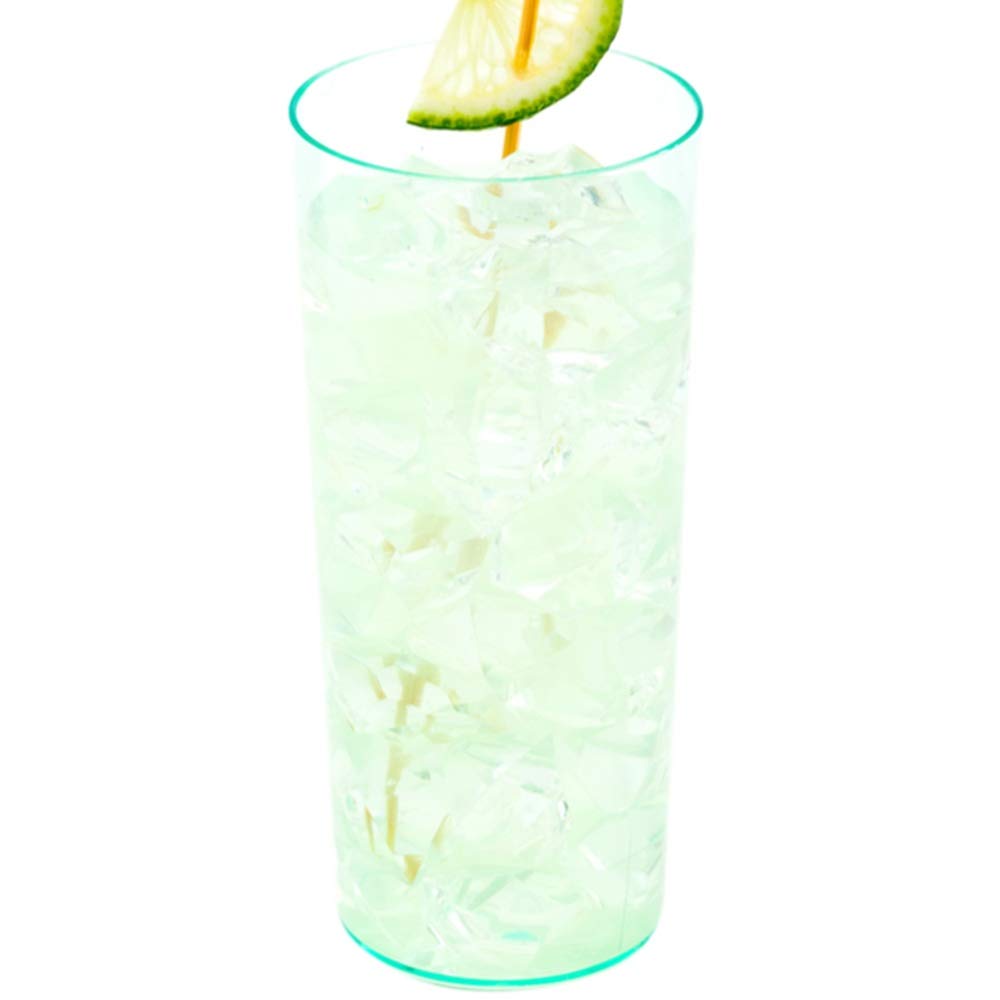 Restaurantware 5oz Disposable Plastic Dessert Glasses - 100-Pack Durable Eco-Friendly Seagreen Cocktail Cups for Wedding Catering, Party Drinks & Food Samples | Perfect for Cocktail Parties, Dessert Bars & Event Catering