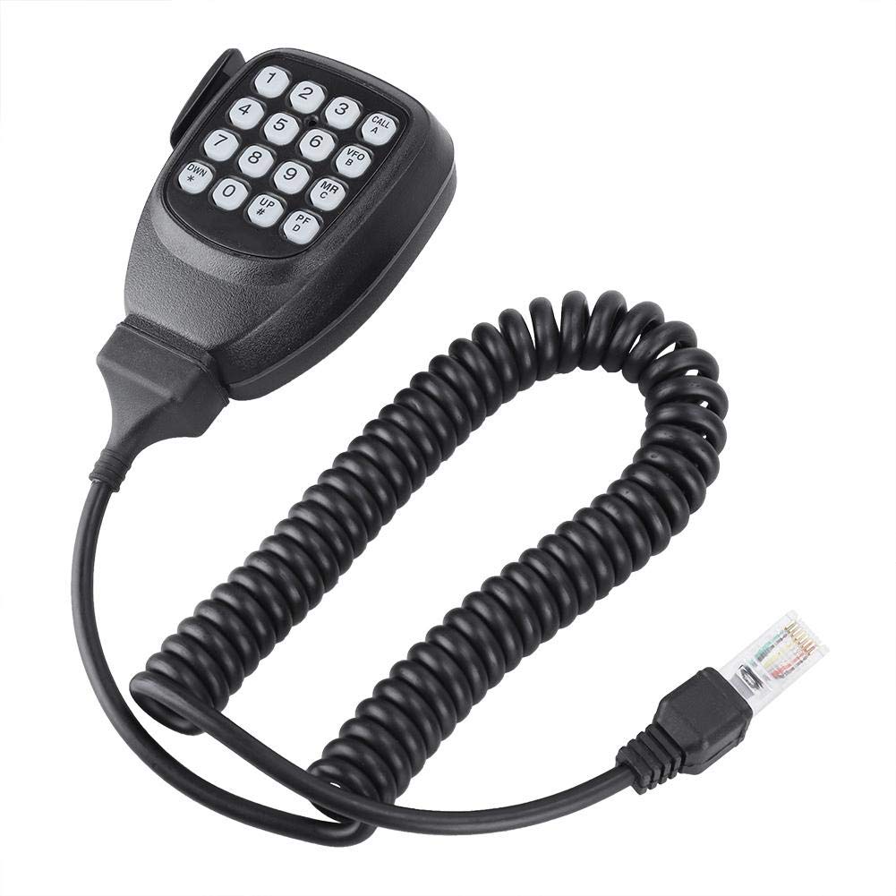 Kenwood TM481 TM281 TM471 TM271 TK868G TK768G 8-Pin Speaker Mic with Mini Keyboard - Hands-Free Microphone for Ham Radio & Mobile Communication
