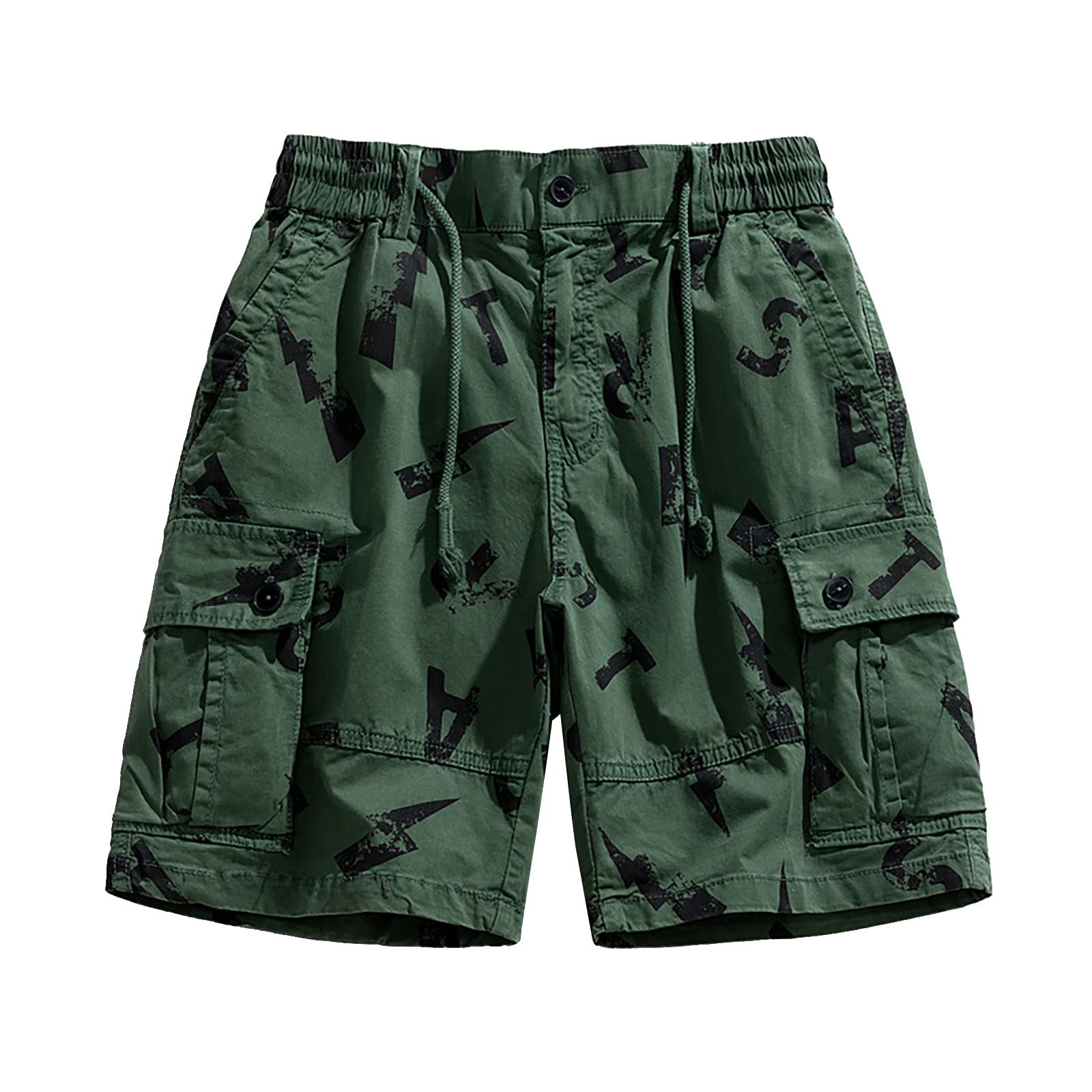 ETHKIA Men's Quick Dry Cargo Shorts - Breathable Outdoor Hiking & Climbing Shorts with Elastic Waist - Slim Fit Athletic Workout Shorts for Fishing, Camping & Active Lifestyle