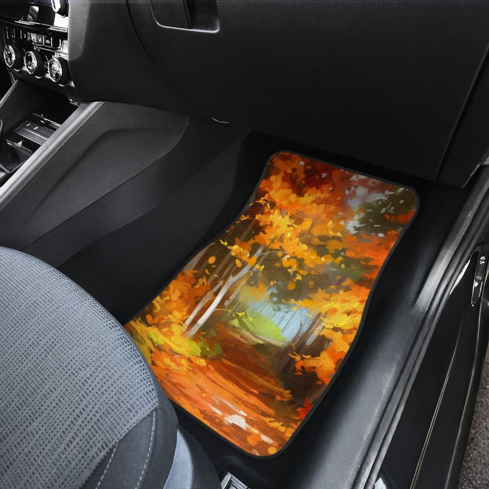 Premium All-Weather Car Floor Mats for Autumn - Heavy Duty Protection for Cars, SUVs & Trucks | Waterproof & Easy to Clean | Perfect for Fall Road Trips & Outdoor Adventures
