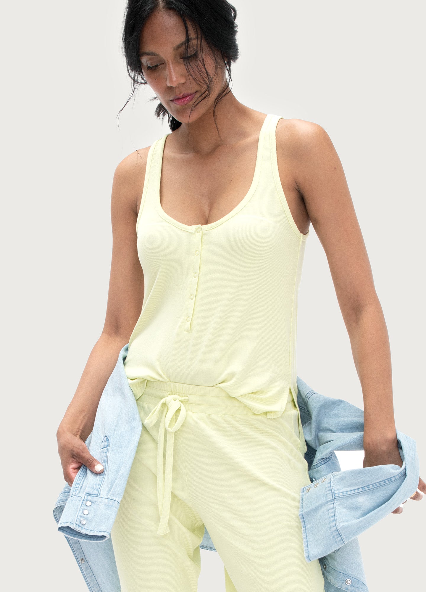 Ultra Soft Ribbed Nursing Tank Top for Breastfeeding Moms - Comfortable Maternity Wear for Day & Night Use