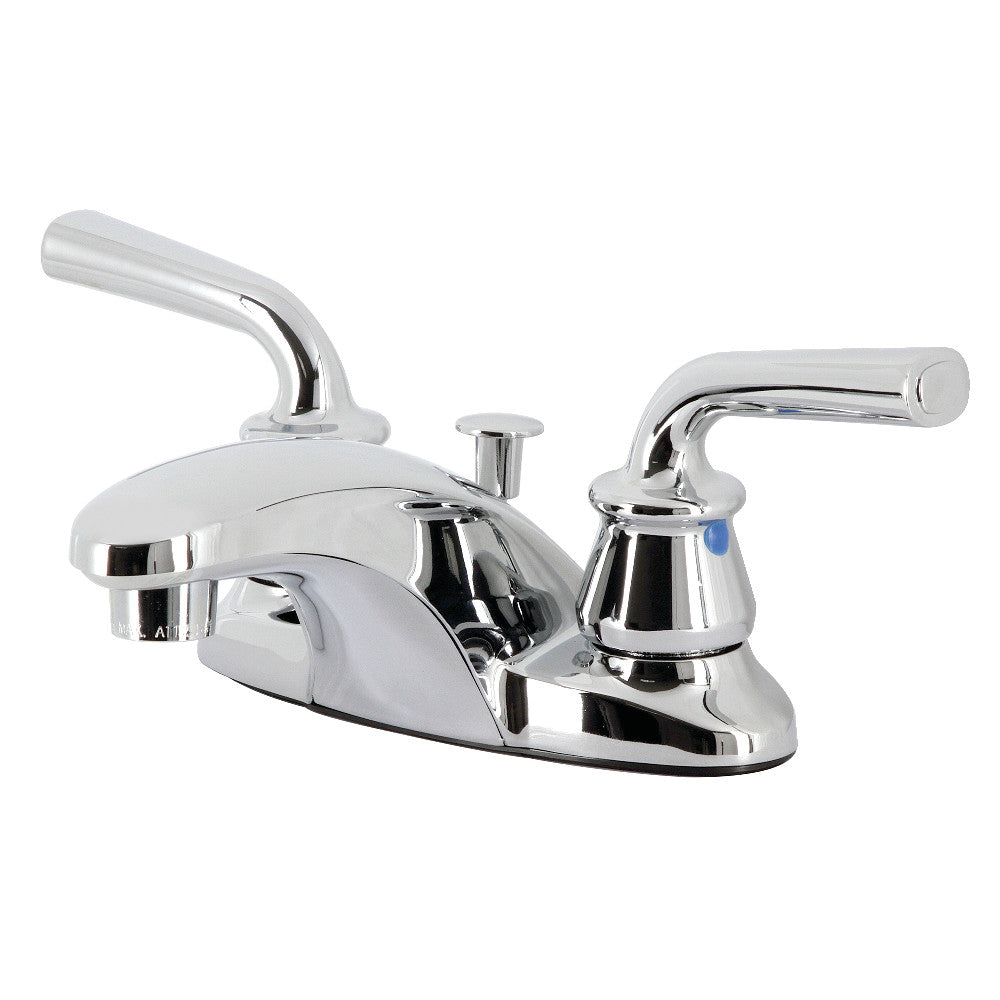 Kingston Brass FB621RXL 4-Inch Centerset Bathroom Faucet with Pop-Up Drain - Vintage Style Bathroom Sink Faucet for Bathroom Vanity, Powder Room & Guest Bathroom Renovation