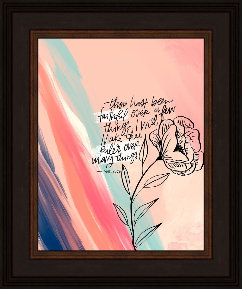 Faithful By Rhonna Farrer - Inspirational Christian Wall Art & Home Decor for Bedroom, Living Room, Office - Perfect for Gifts, Bible Study & Faith-Based Interior Design