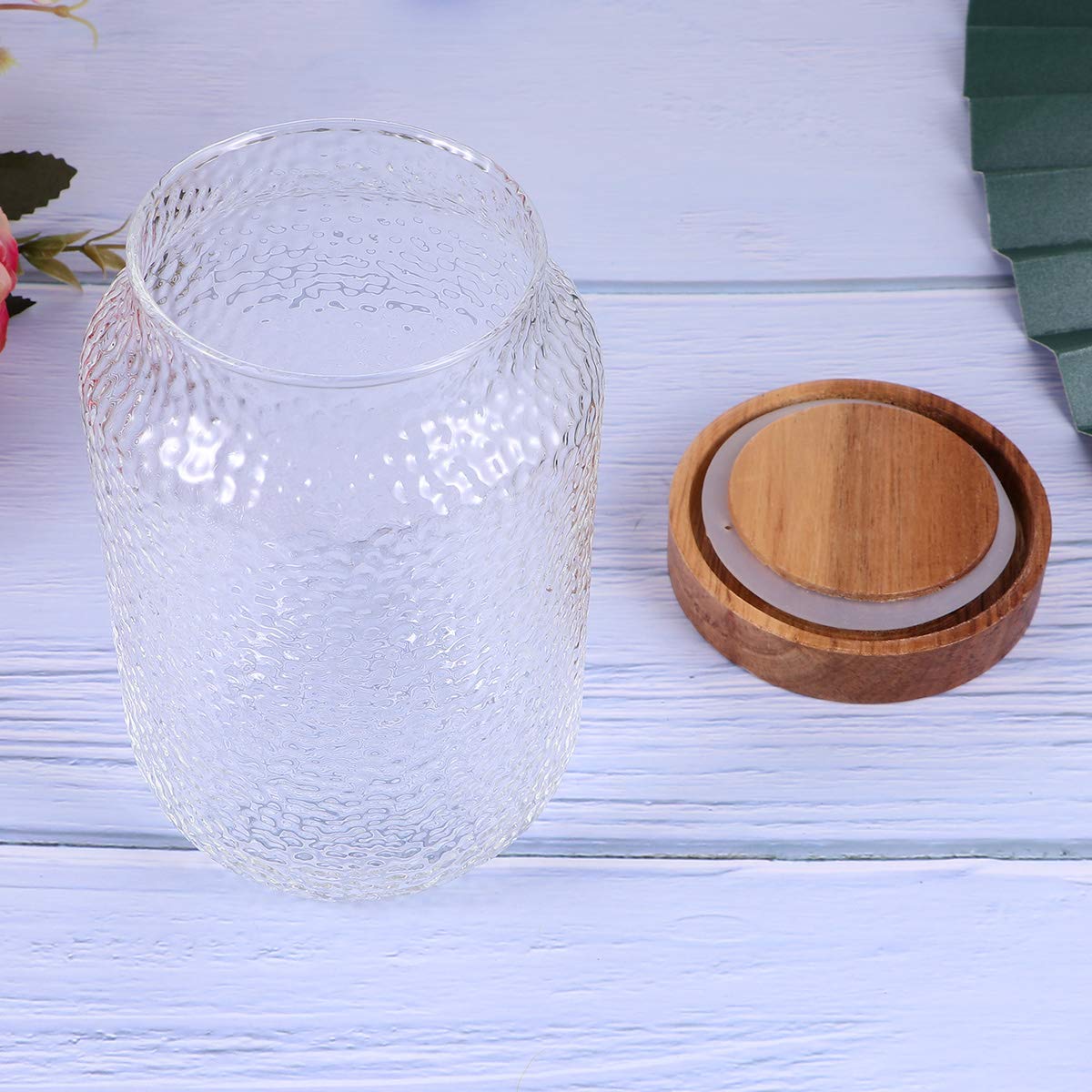 Glass Spaghetti & Food Storage Container - Airtight Terrarium Jar for Powder, Cookies & Tea | Perfect for Kitchen Pantry, Baking & Home Organization