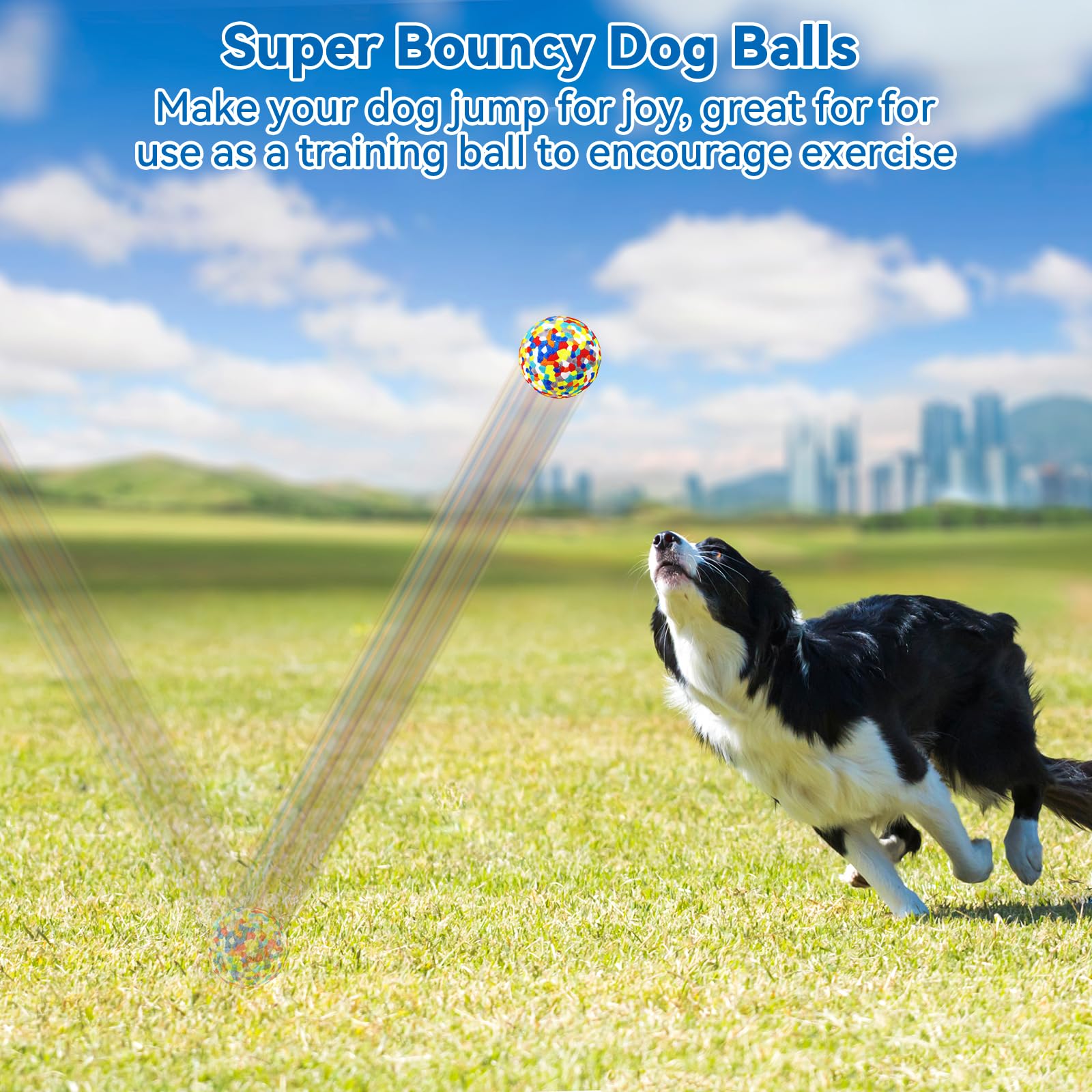 Indestructible Dog Ball for Aggressive Chewers - Tough Chew Toy for Large & Medium Breed Dogs, Bouncing Fetch Toy, Water-Resistant Dog Ball - Perfect for Outdoor Play, Training & Interactive Games