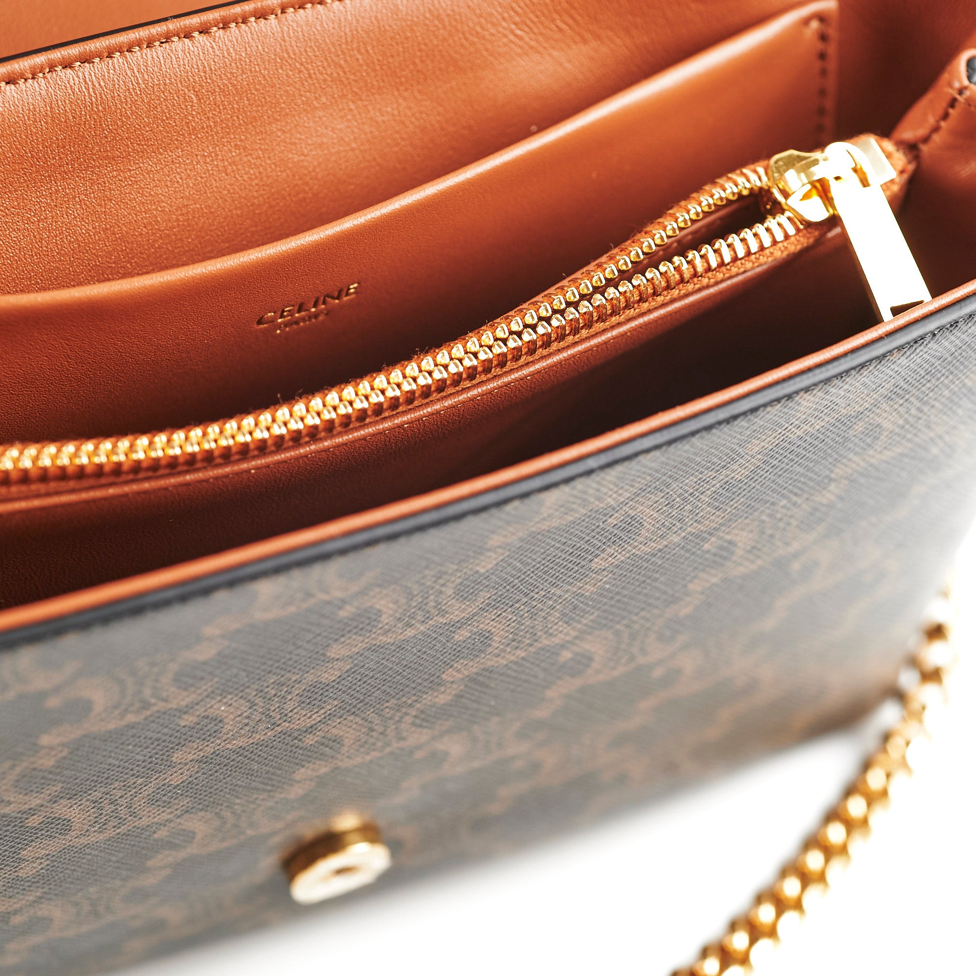 Celine Medium Victoire Bag in Triomphe Canvas Tan - Luxury Crossbody Handbag for Women, Perfect for Work, Travel & Everyday Use