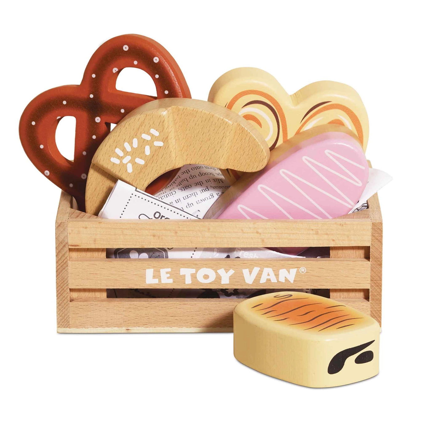 Premium Wooden Bakery & Patisserie Market Crate - Rustic Display Box for Bread, Pastries, and Baked Goods - Perfect for Farmers Markets, Bakeries, and Home Kitchen Storage