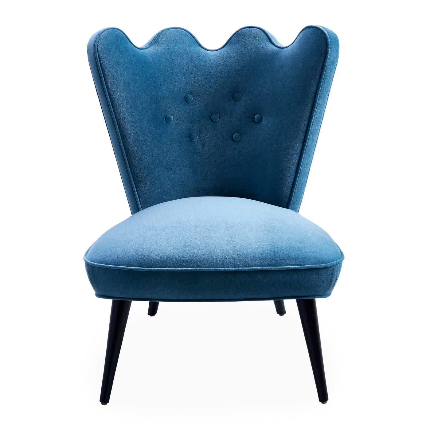 Ripple Slipper Chair - Comfortable Modern Accent Chair for Living Room, Bedroom & Office - Perfect for Reading Nook, Lounge Area or Small Space Decor