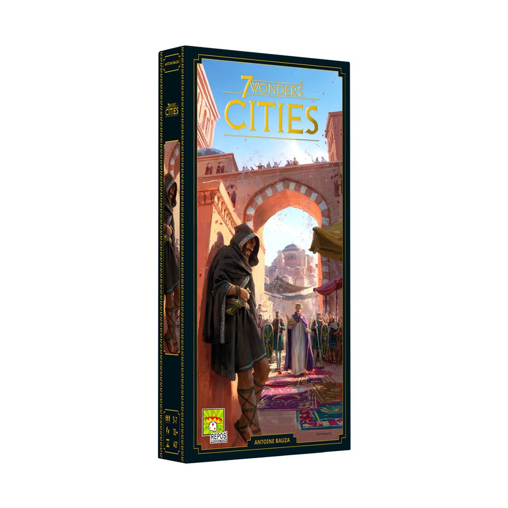 7 Wonders: Cities Expansion New Edition Board Game - Strategy Card Game for Family Game Night & Friends Gatherings