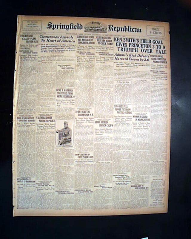 Original 1922 SPRINGFIELD REPUBLICAN Newspaper - MEHMED VI & Abolition of Ottoman Empire Sultanate | Historic Collectible for History Buffs & Antique Newspaper Collectors - Perfect for Framing & Display in Home Libraries or Museums