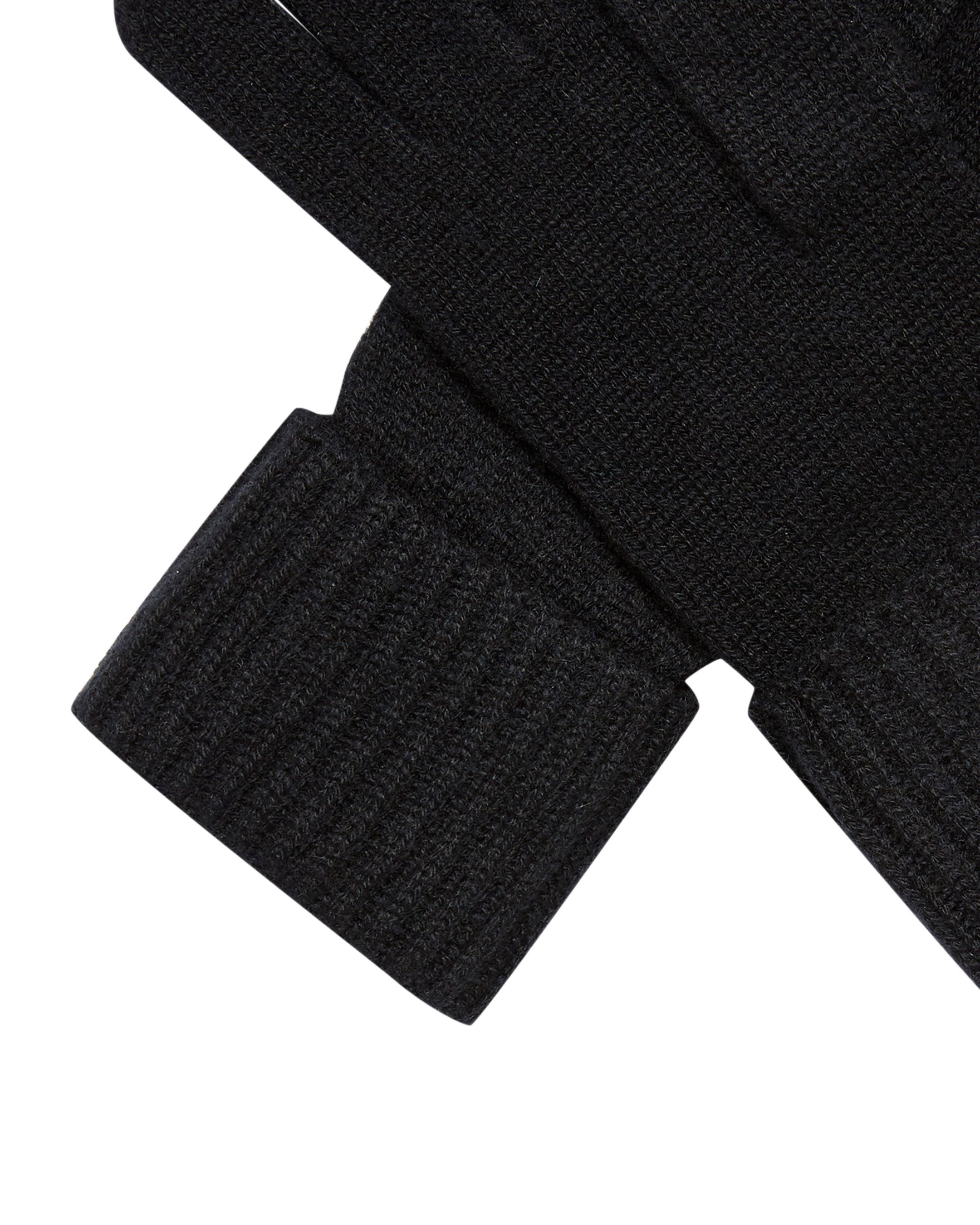 Luxury Women's Ribbed Cashmere Gloves - Soft Winter Warm Gloves for Women, Black - Perfect for Cold Weather, Outdoor Activities & Fashion Accessories