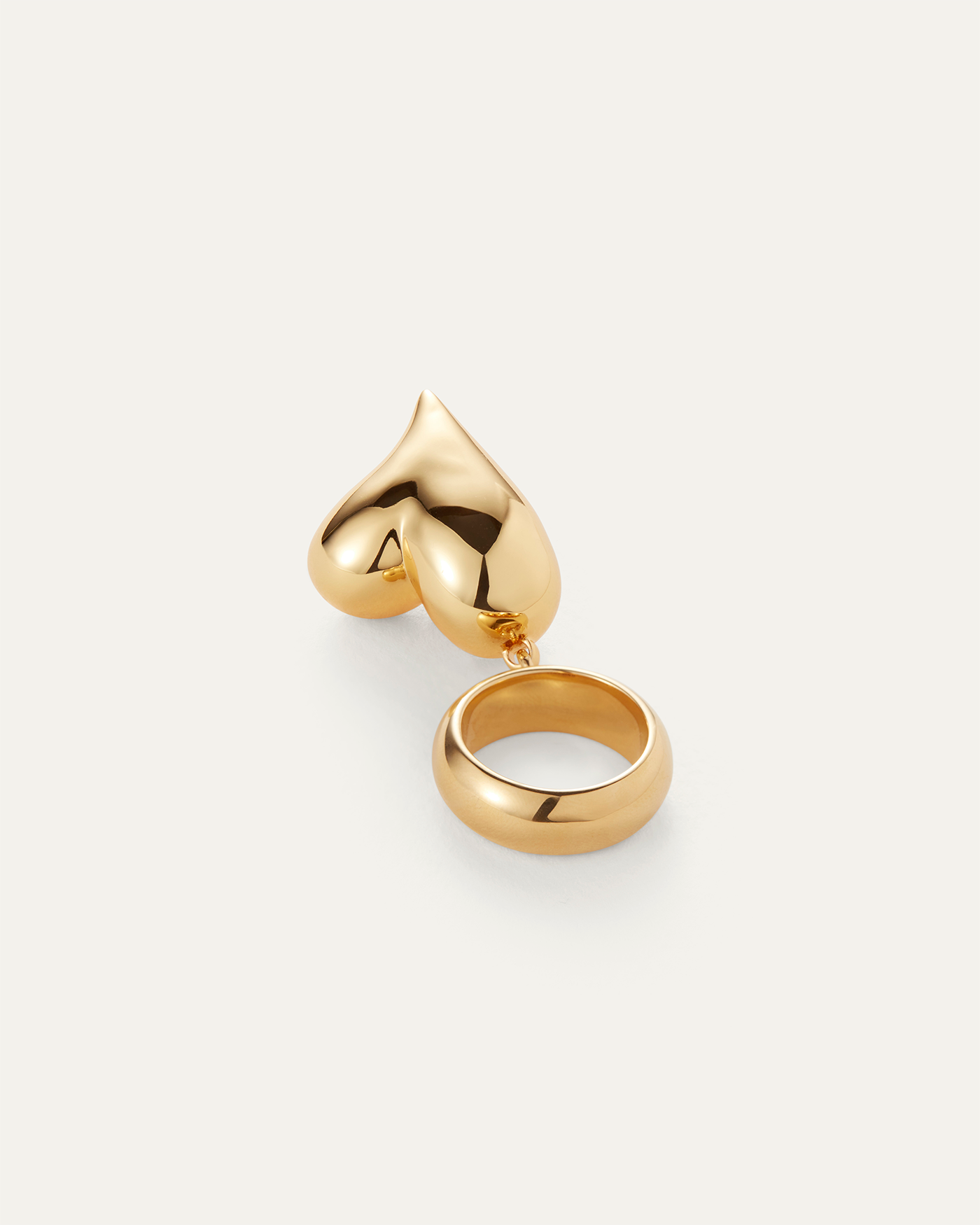 Art Heart Ring Gold - Elegant 14K Gold Heart Ring for Women, Perfect for Valentine's Day, Anniversary & Romantic Gifts