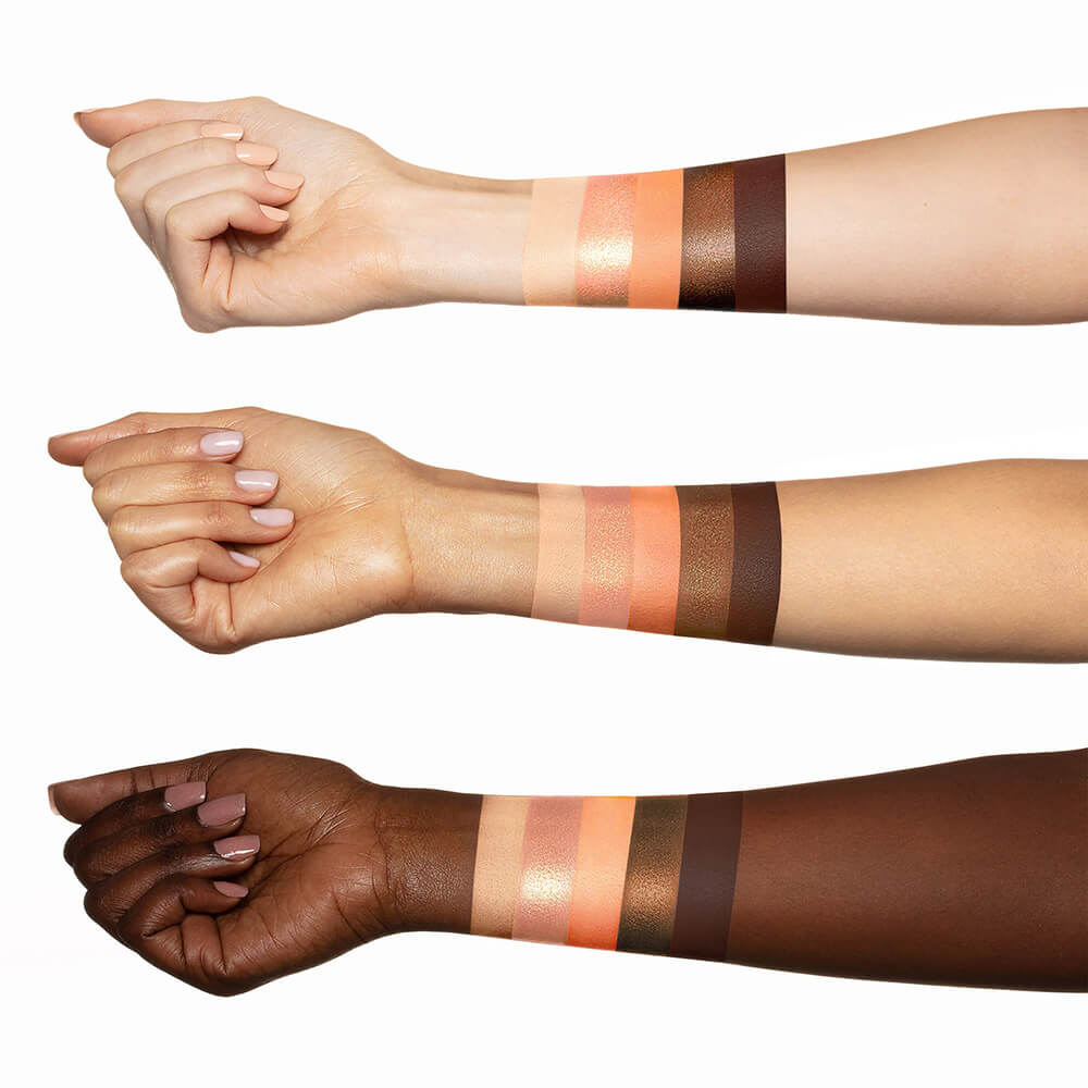 Melt Cosmetics Warm Browns Petite Eyeshadow Stack - Neutral Matte & Shimmer Eyeshadow Palette for Everyday Makeup | Perfect for Daytime & Nighttime Looks
