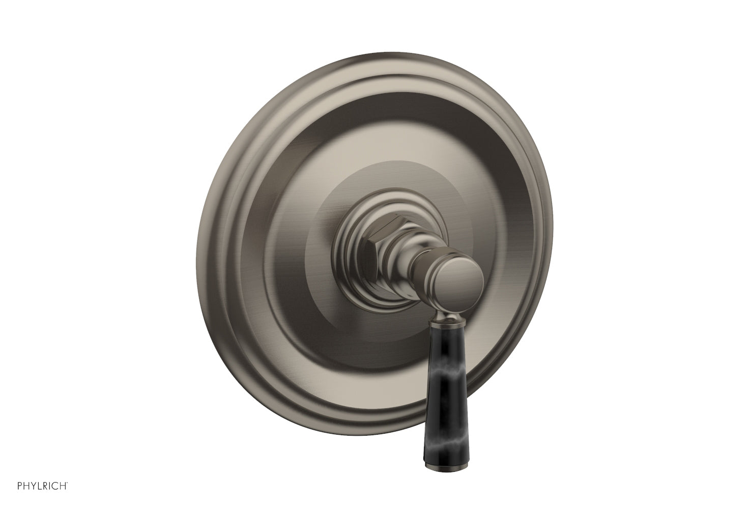 HEX TRADITIONAL Shower Trim Kit with Marble Lever Handle - 4 156 - Perfect for Bathroom Renovation & Modern Home Decor