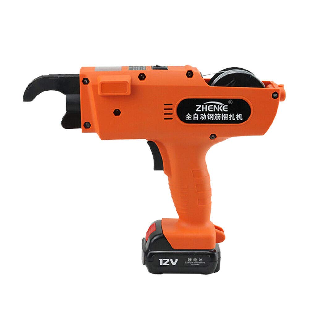 Handheld Automatic Rebar Tying Machine - Steel Bar Binding Tool for 8-34mm Rebar | Reinforcing Steel Strapping Tool Kit for Construction & DIY Projects