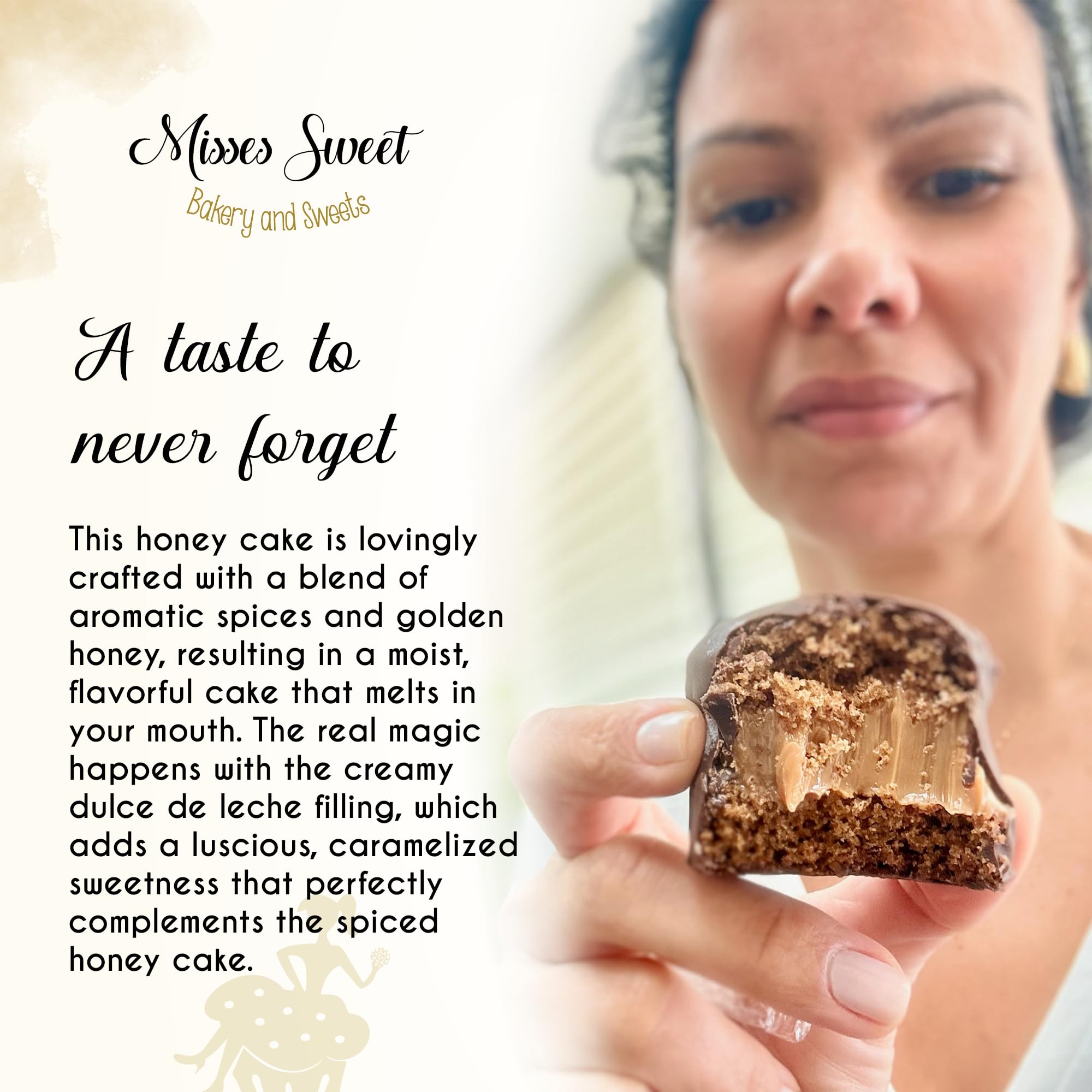 Brazilian Honey Cake - Homemade Pao de Mel with Dulce de Leche - Perfect Gift for Friends & Family