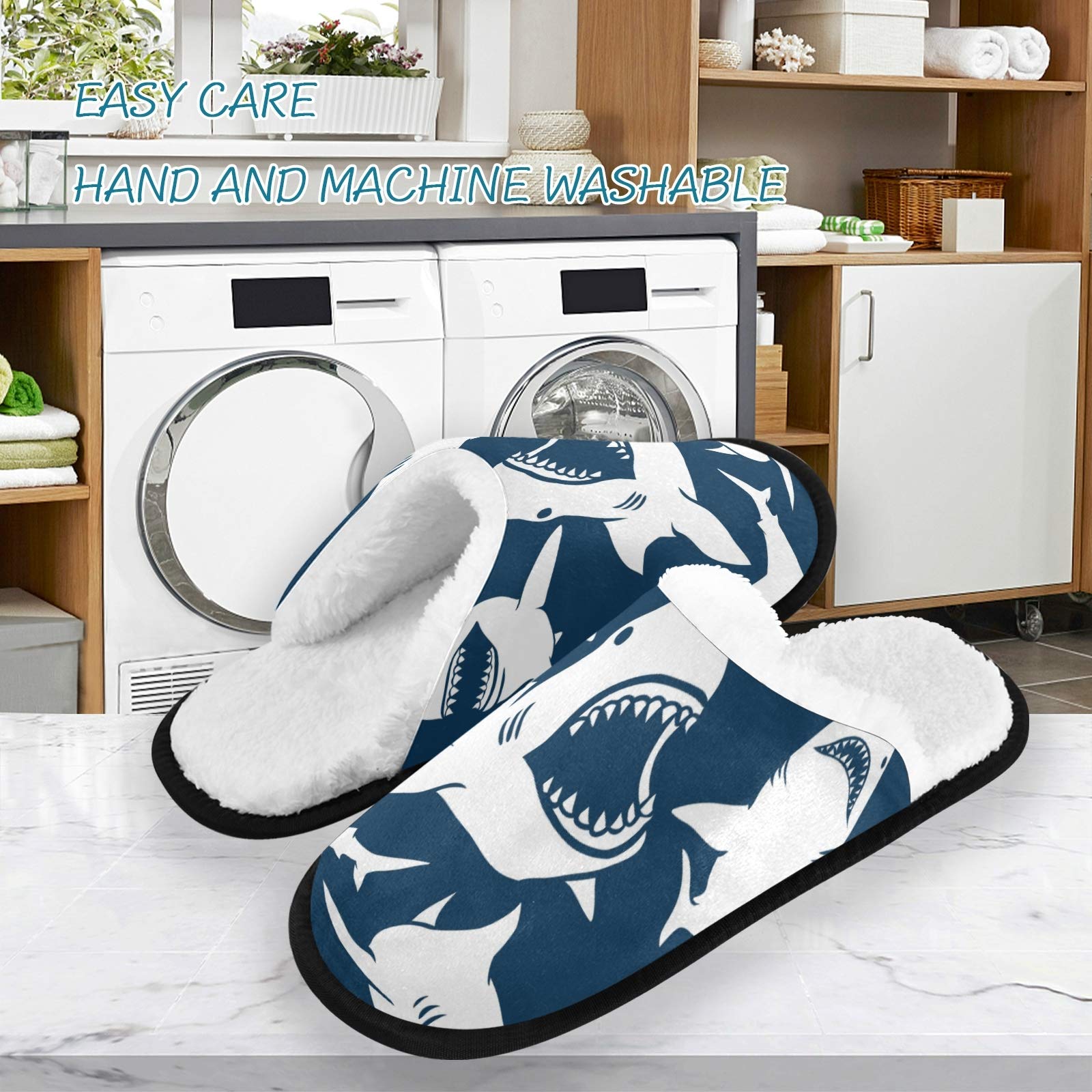 ALAZA Non-Slip Abstract Octopus Slippers for Men & Women - Comfortable Home, Hotel, Spa & Travel House Shoes for Indoor & Outdoor Use