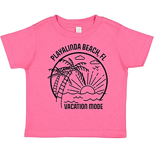 Inktastic Summer Vacation Mode Playalinda Beach Florida Toddler T-Shirt - Cute Graphic Tee for Boys & Girls - Perfect Beach Outfit, Family Vacation & Summer Activities