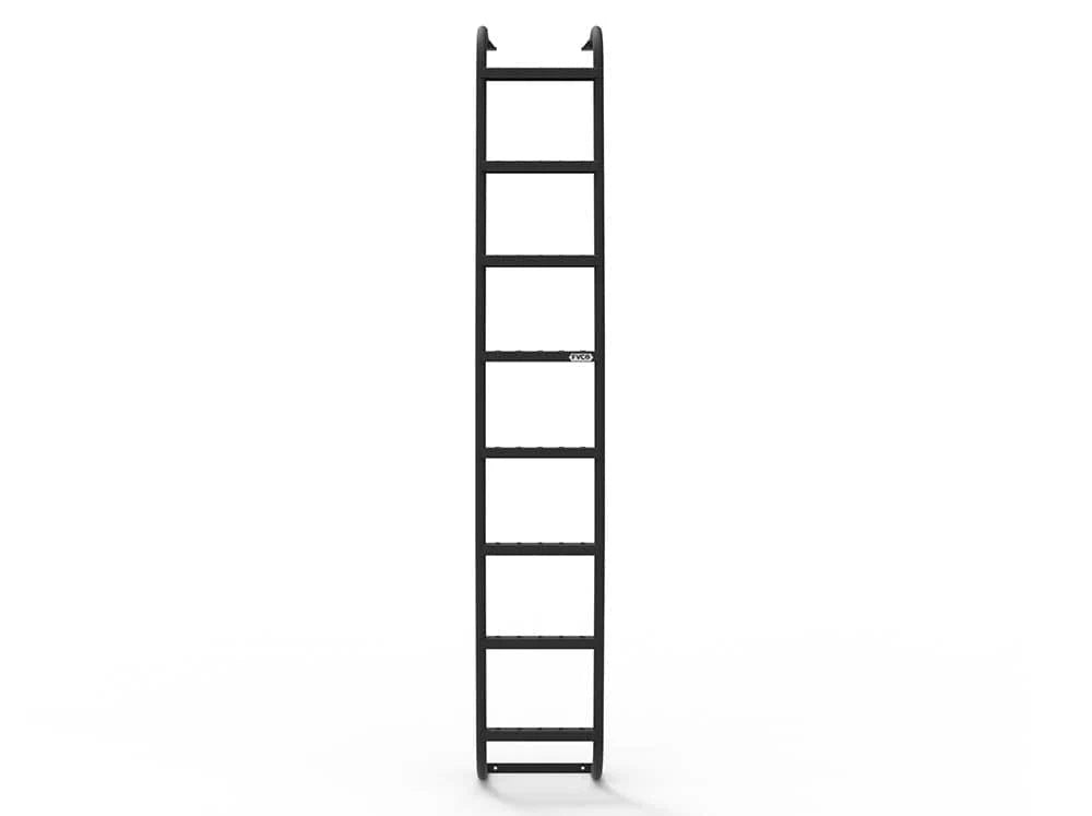 2007+ Mercedes Benz Sprinter High Roof Van Ladder - Heavy Duty Straight Side Accessory for Cargo & Camper Vans - Perfect for Roof Rack Installation & Outdoor Adventures