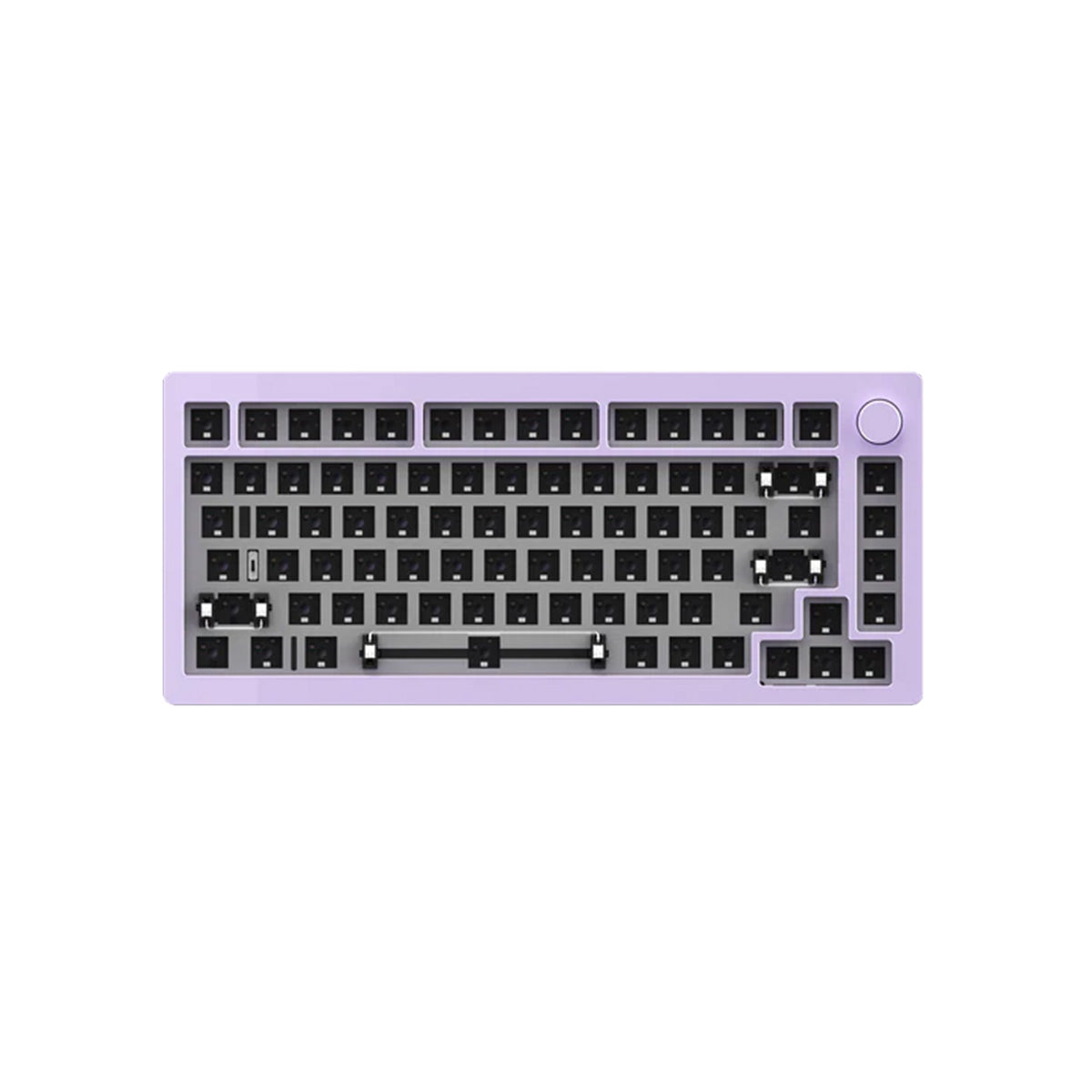 Akko Monsgeek M1 Wireless 75% RGB Hot-Swap Barebones Mechanical Keyboard DIY Kit - Purple | Customizable Gaming & Office Keyboard for PC/Mac